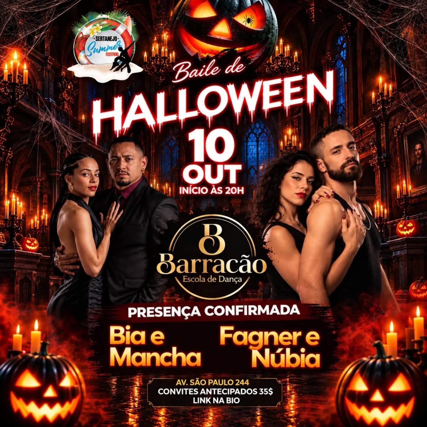 Flyer: Baile de Halloween — Esquenta Sertanejo Summer Festival