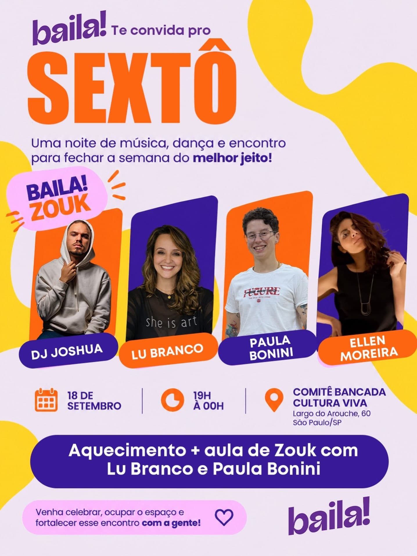 Flyer: Dançando pela Vida - Zouk Daniel's
