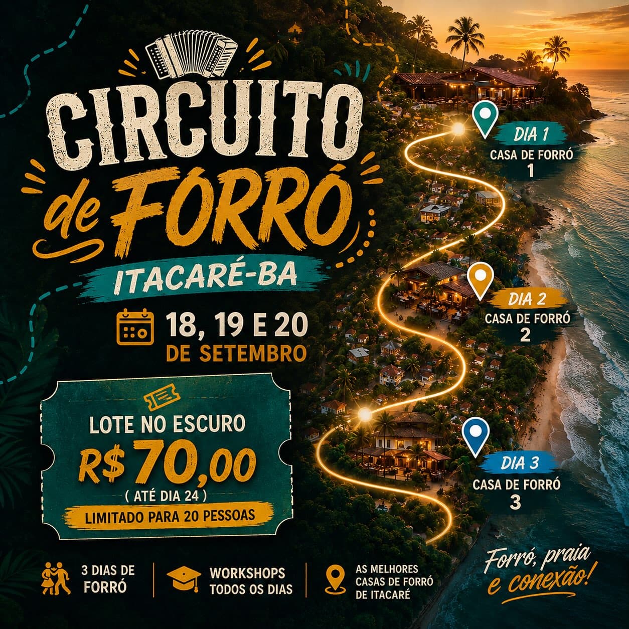 Flyer: Circuito de Forró Itacaré-BA