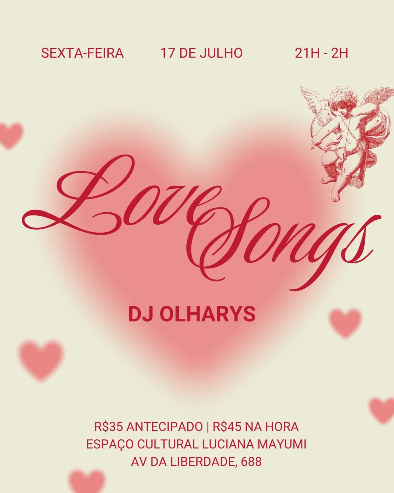 Flyer: Love Songs com DJ Olharys