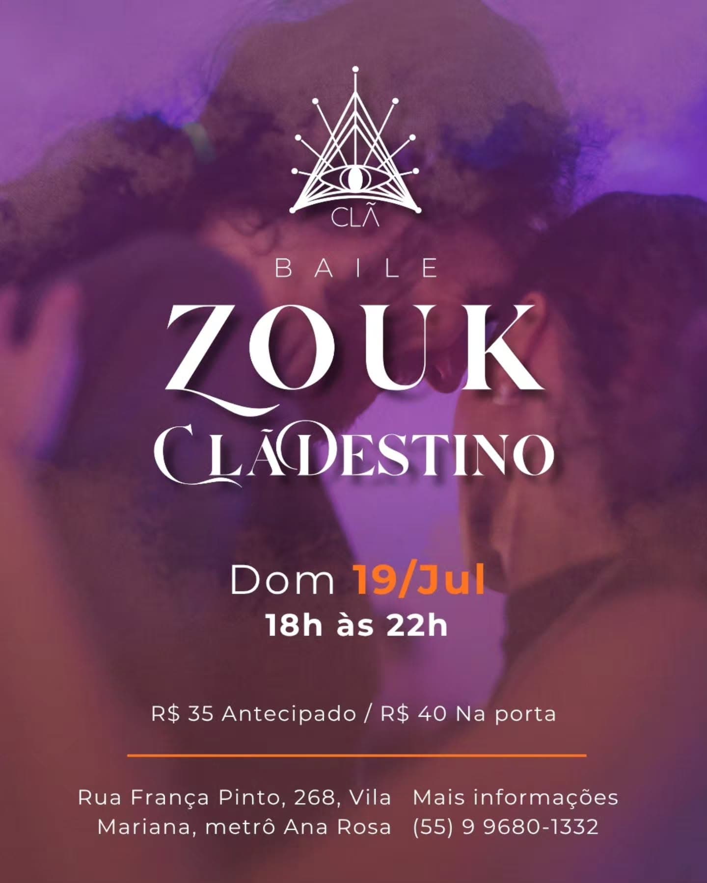 Flyer: Baile Zouk ClãDestino