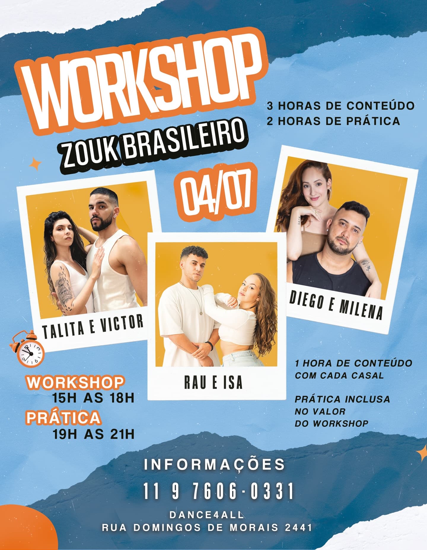 Flyer: Workshop de Zouk Brasileiro