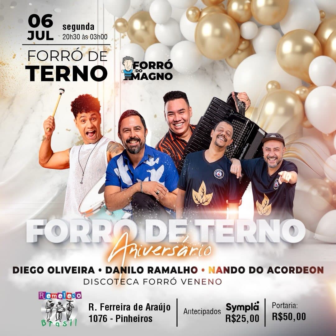 Flyer: Forró de Terno - Aniversário 13 Anos