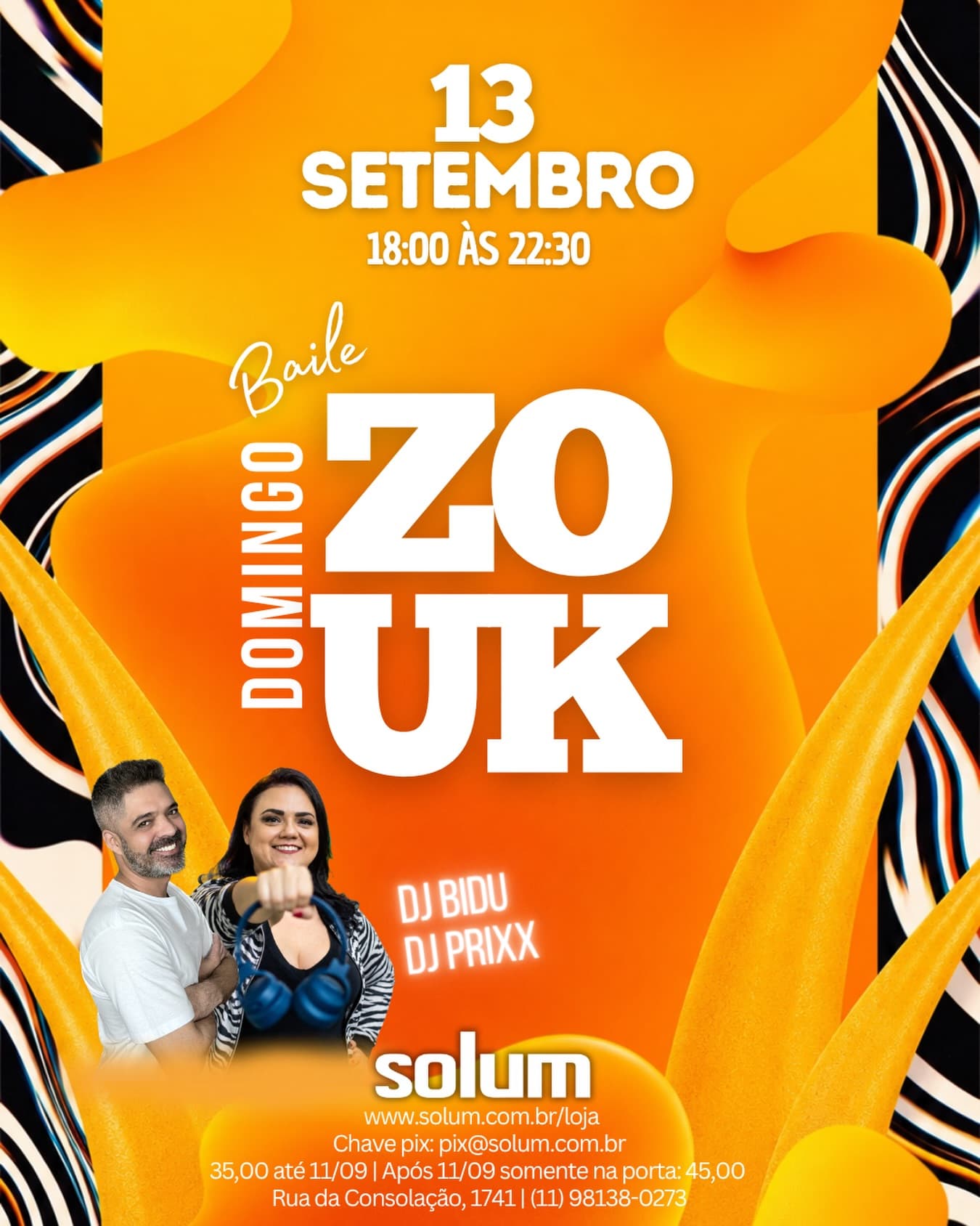 Flyer: Baile Domingo Zouk