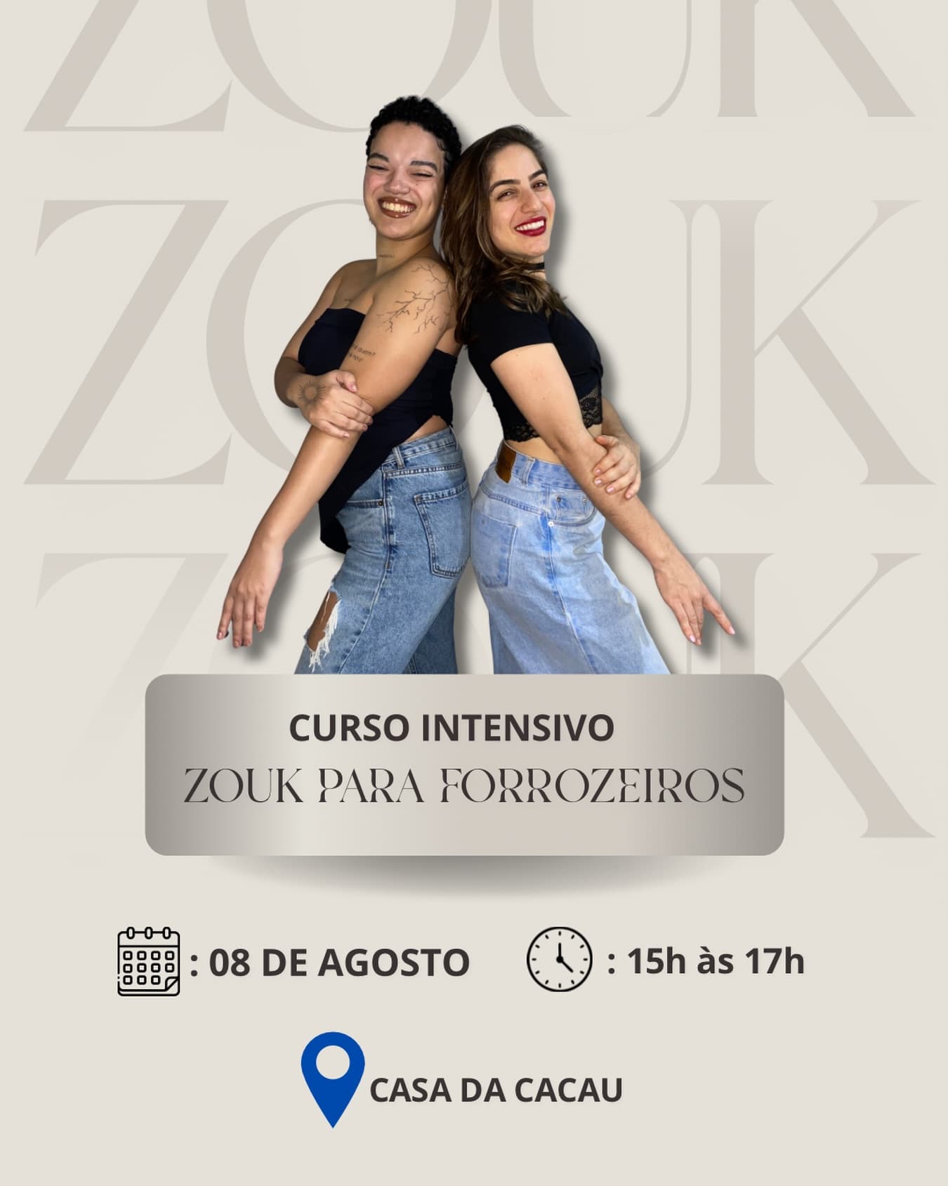 Flyer: Curso Intensivo | Zouk para Forrozeiros