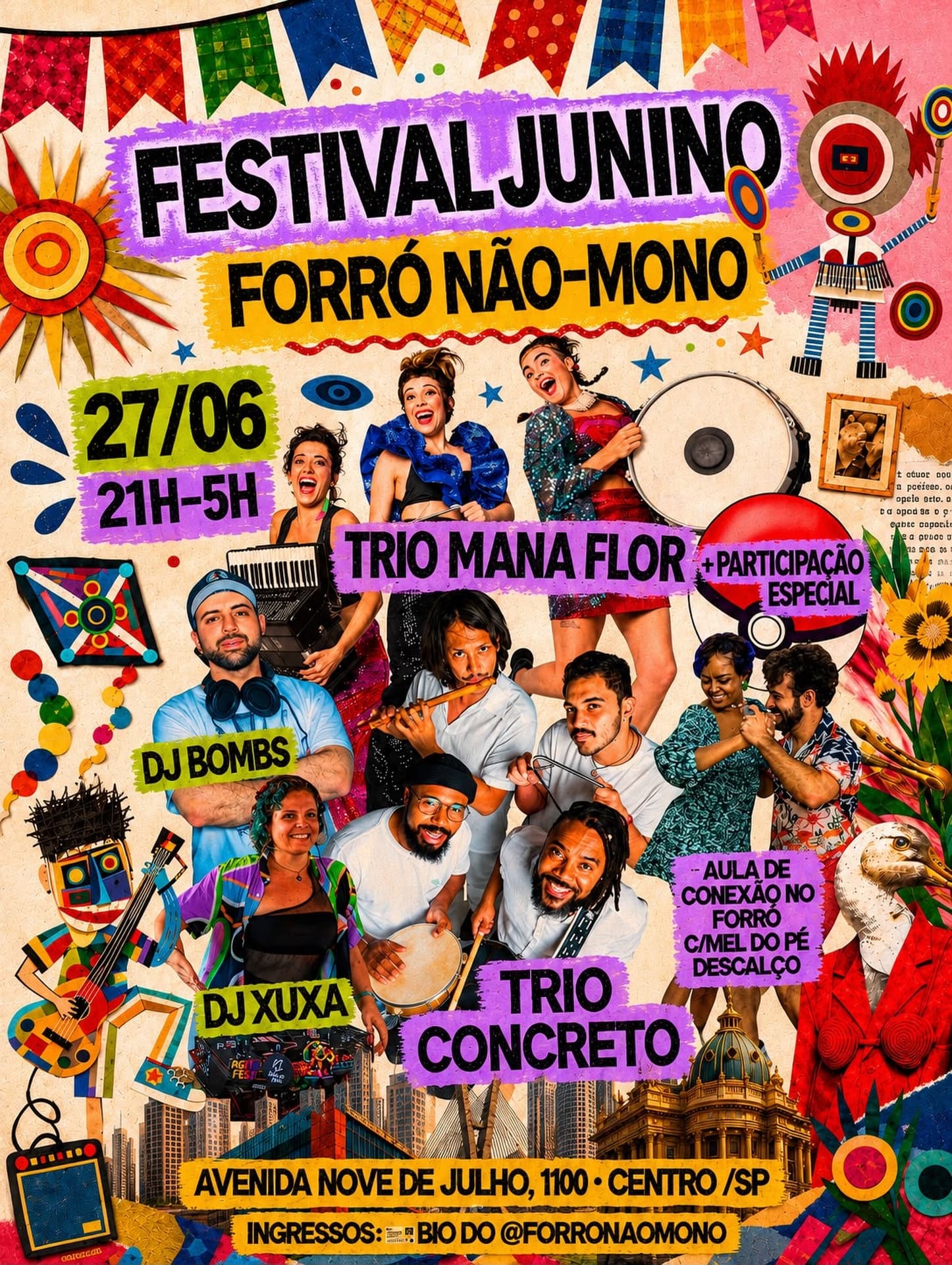 Flyer: Festival Junino - Forró Não-Mono