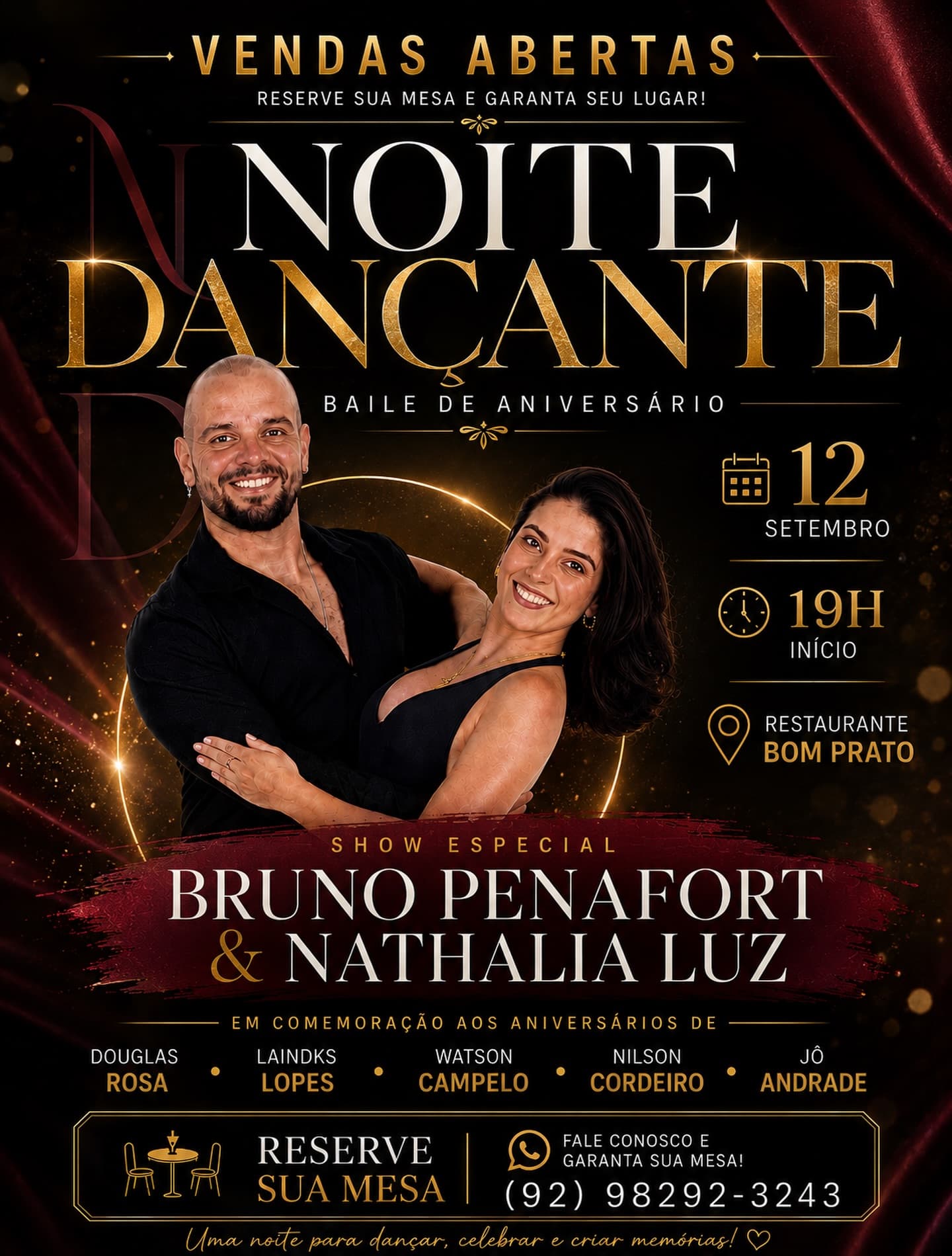 Flyer: Noite Dançante - Baile de Aniversário