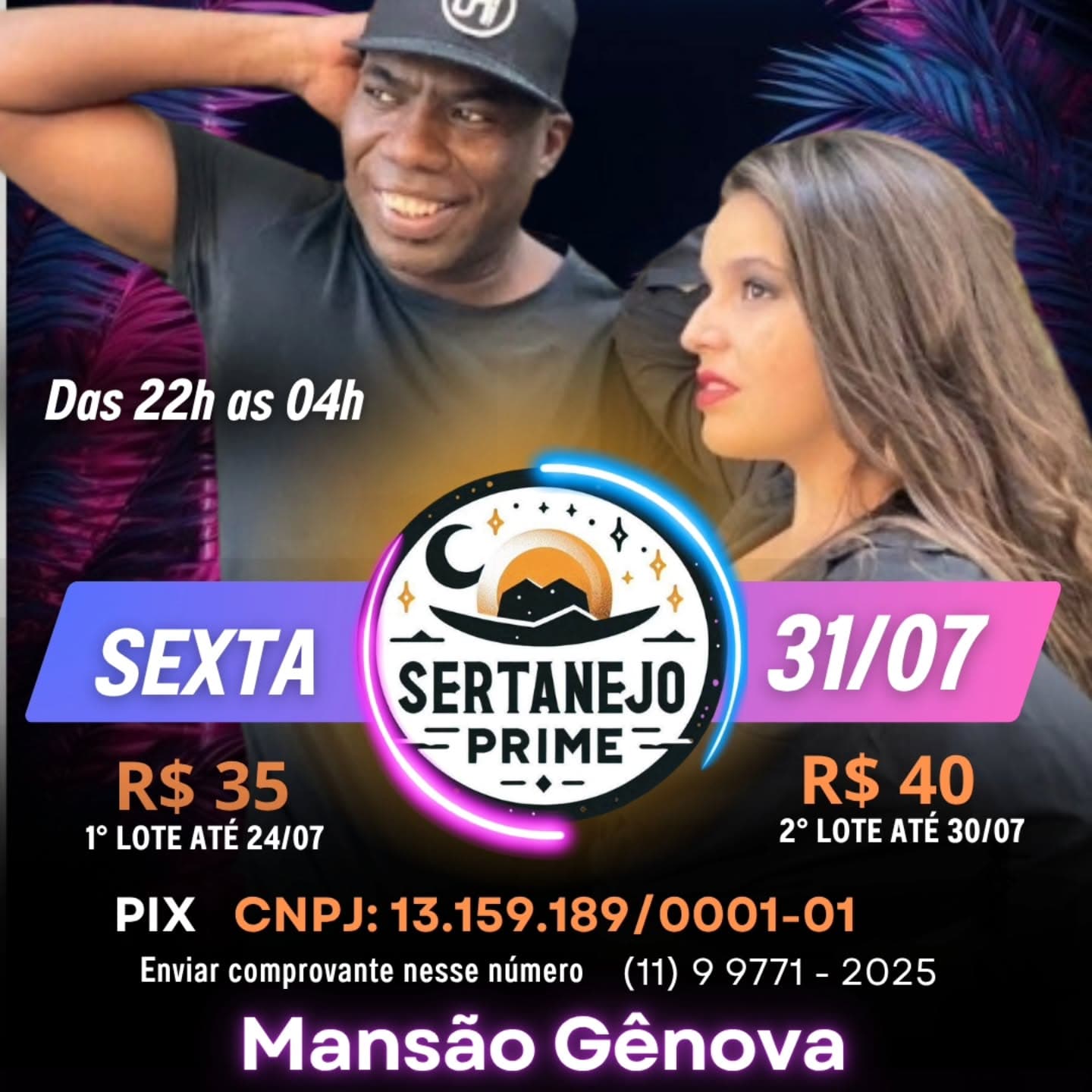 Flyer: Sertanejo Prime