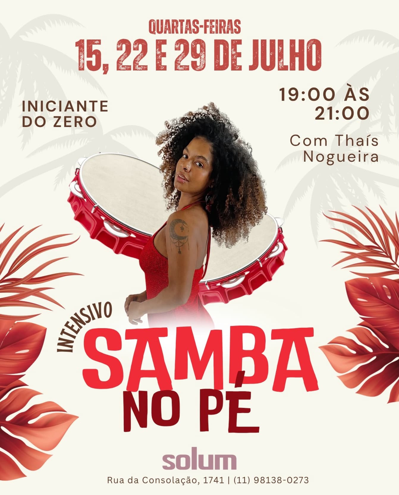 Flyer: Intensivo Samba no Pé