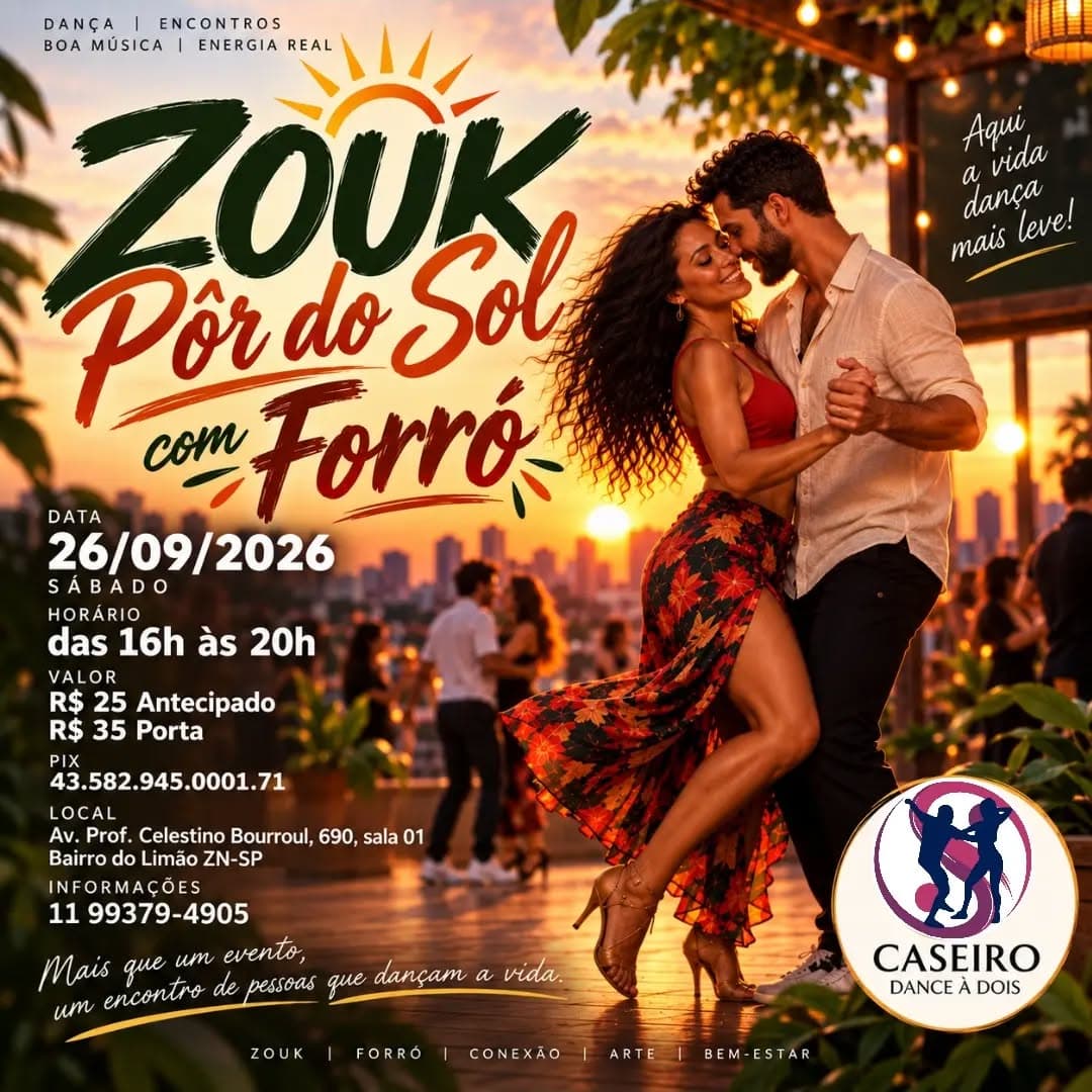 Flyer: Zouk Pôr do Sol com Forró