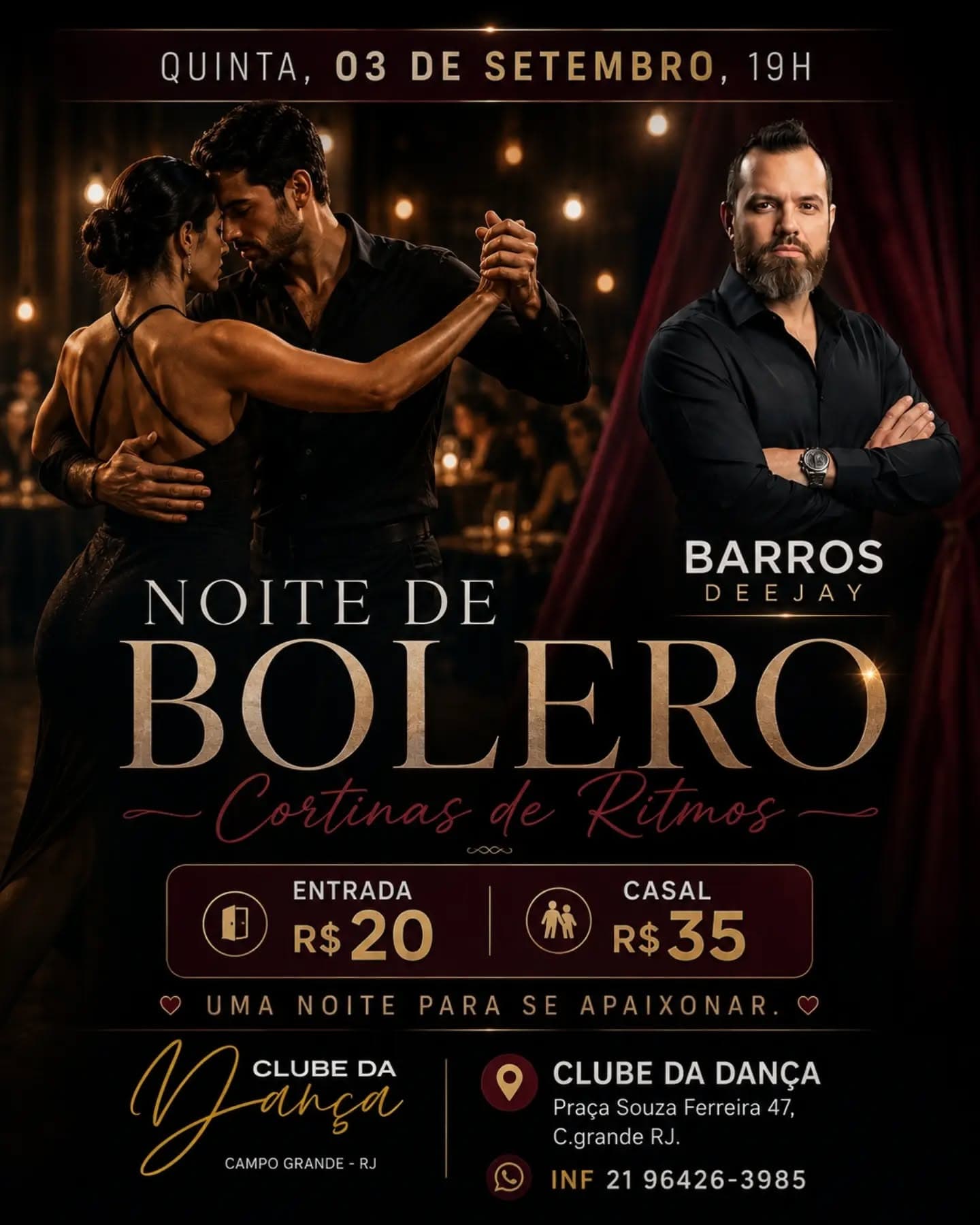 Noite de Bolero | Cortinas de Ritmos