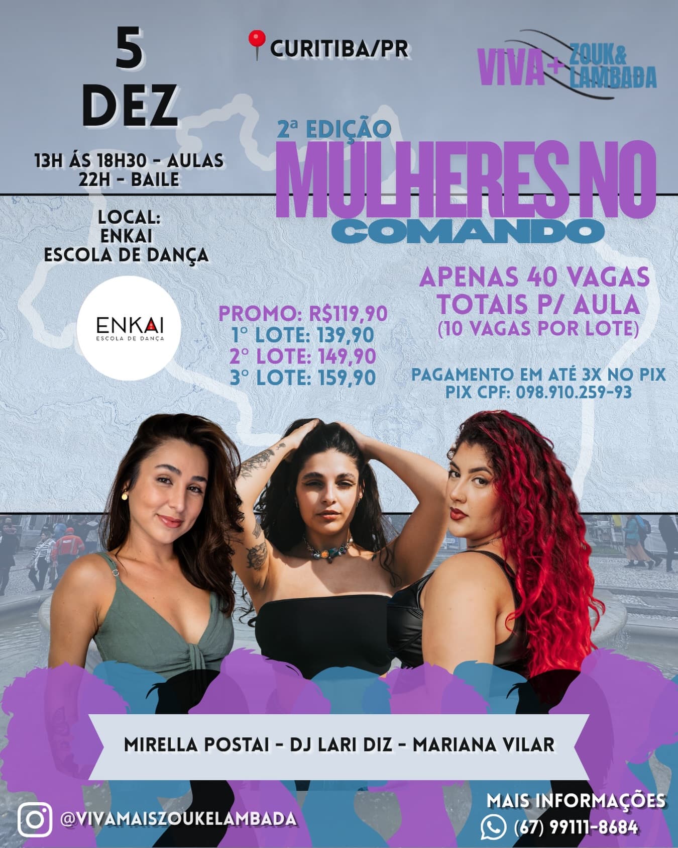 Flyer: Mulheres no Comando - 2ª Edição