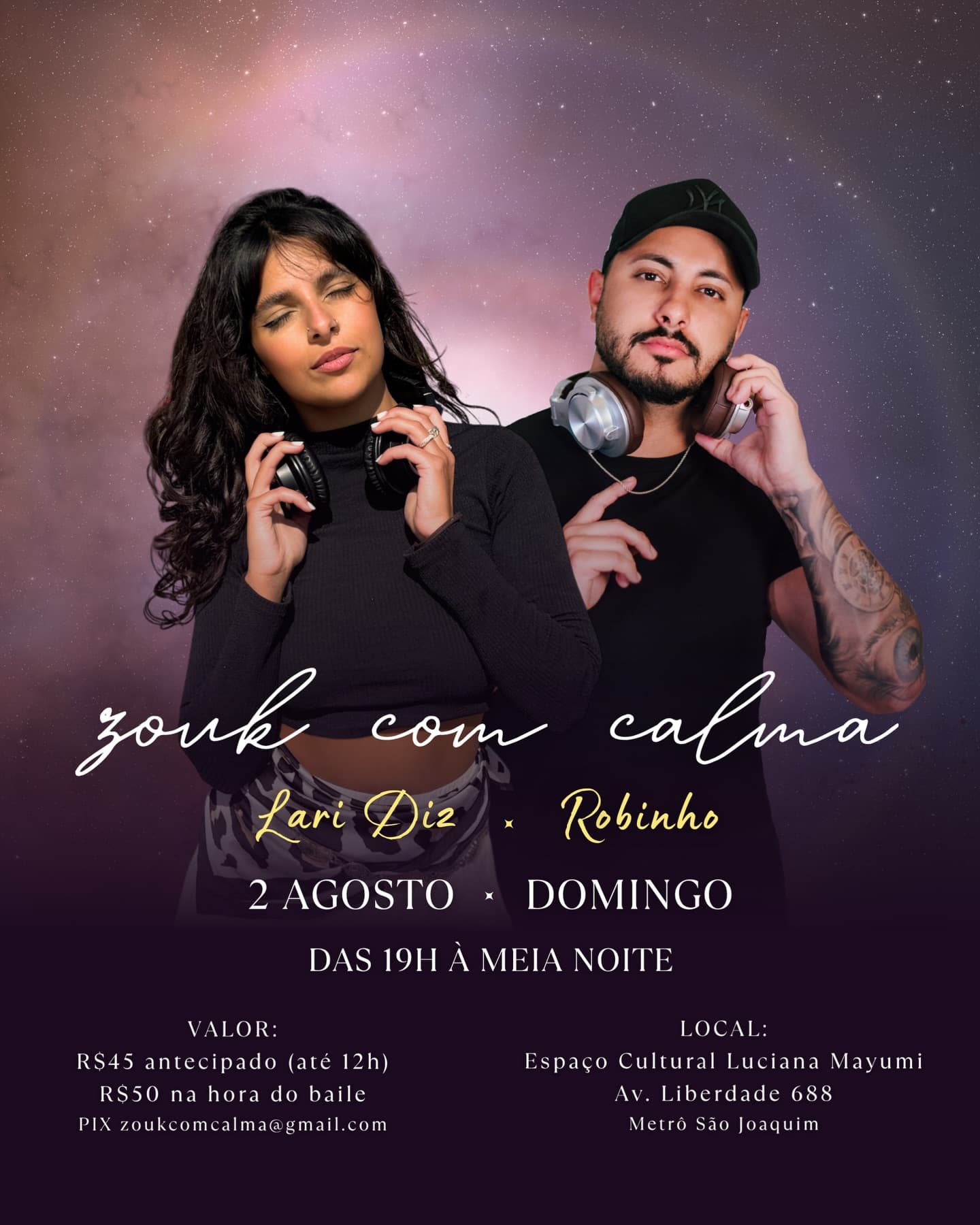 Zouk com Calma - Baile de Agosto
