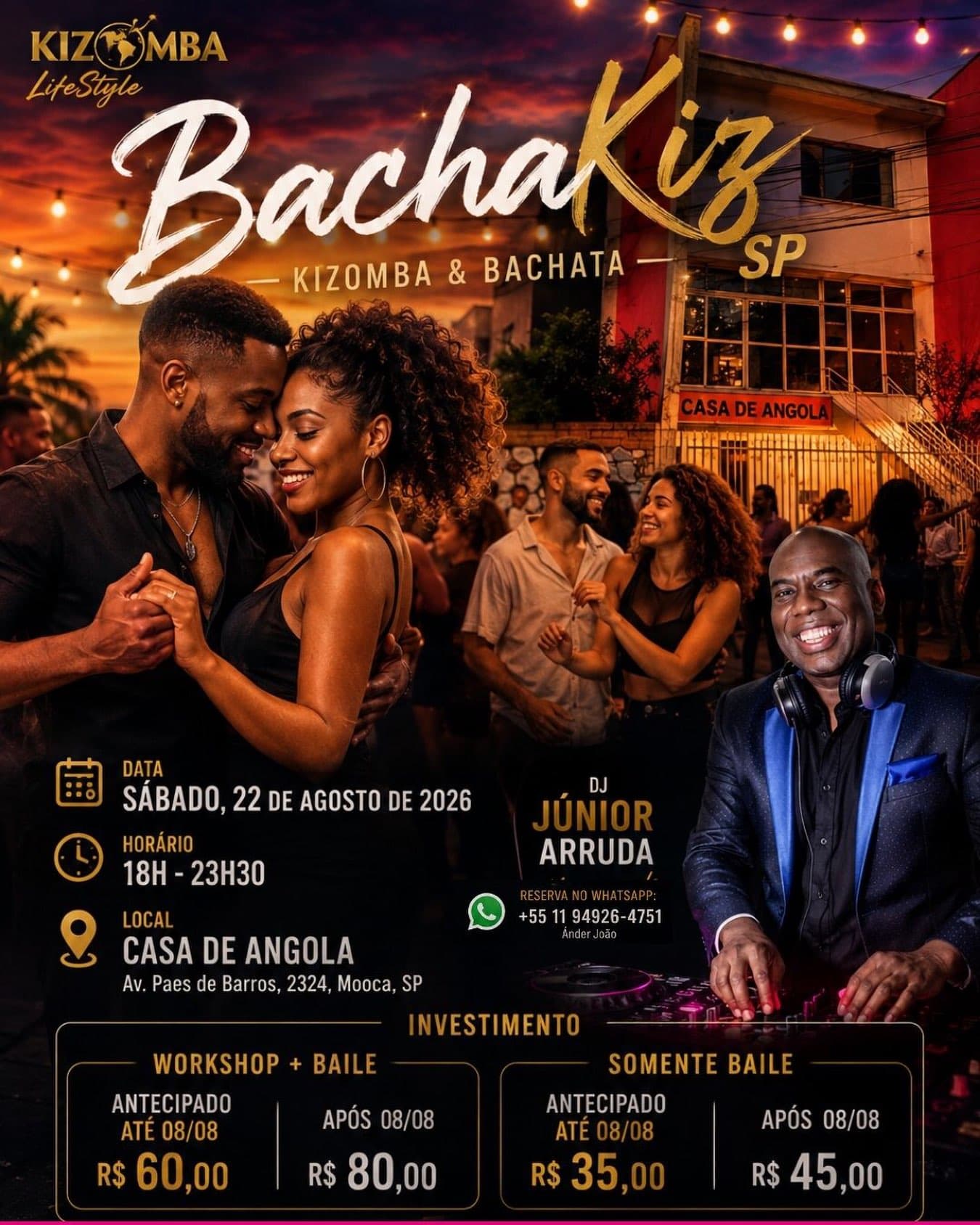 Flyer: BachaKiz SP - Kizomba & Bachata