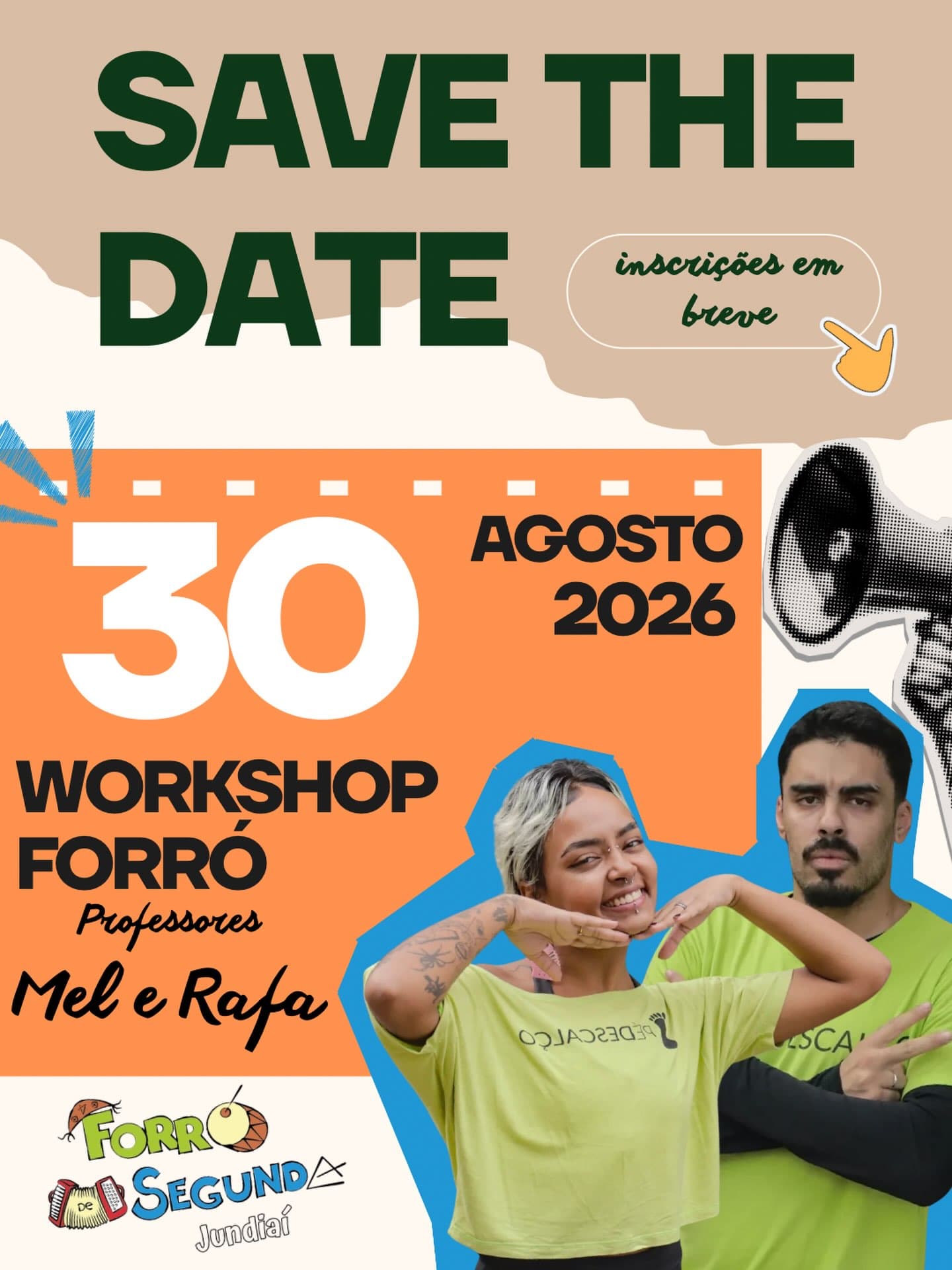 Flyer: Workshop de Forró - Mel e Rafa