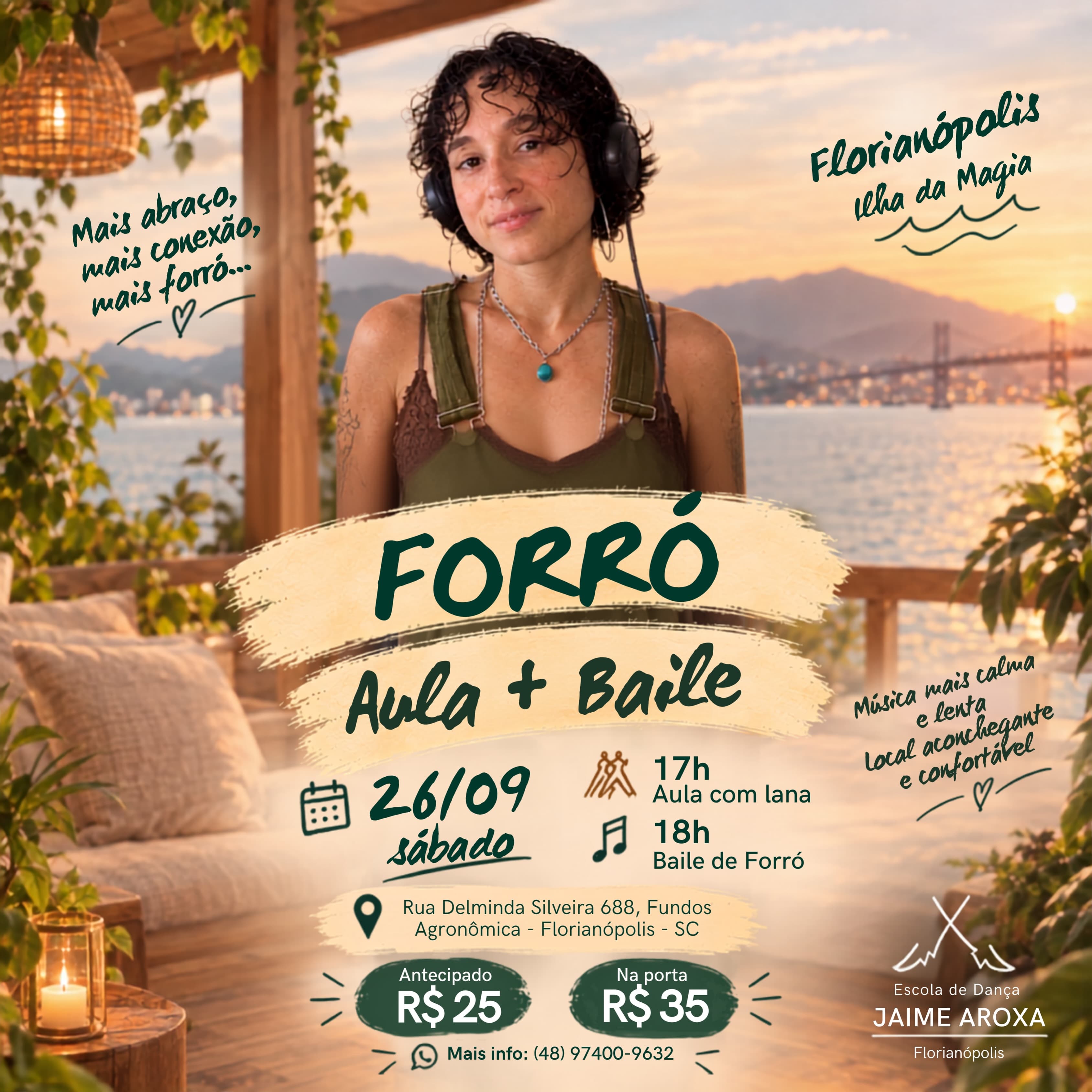 Flyer: Forró - Aula + Baile