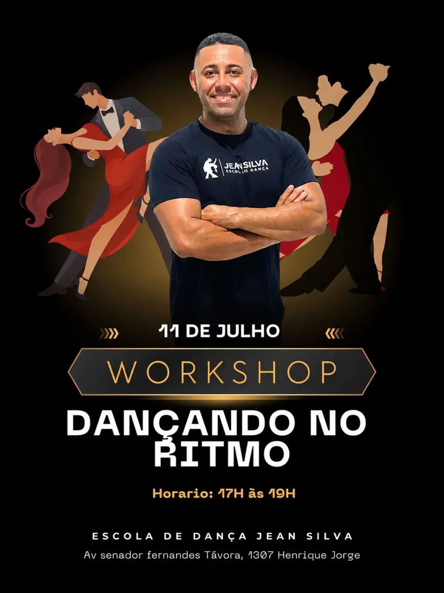 Flyer: Workshop Dançando no Ritmo