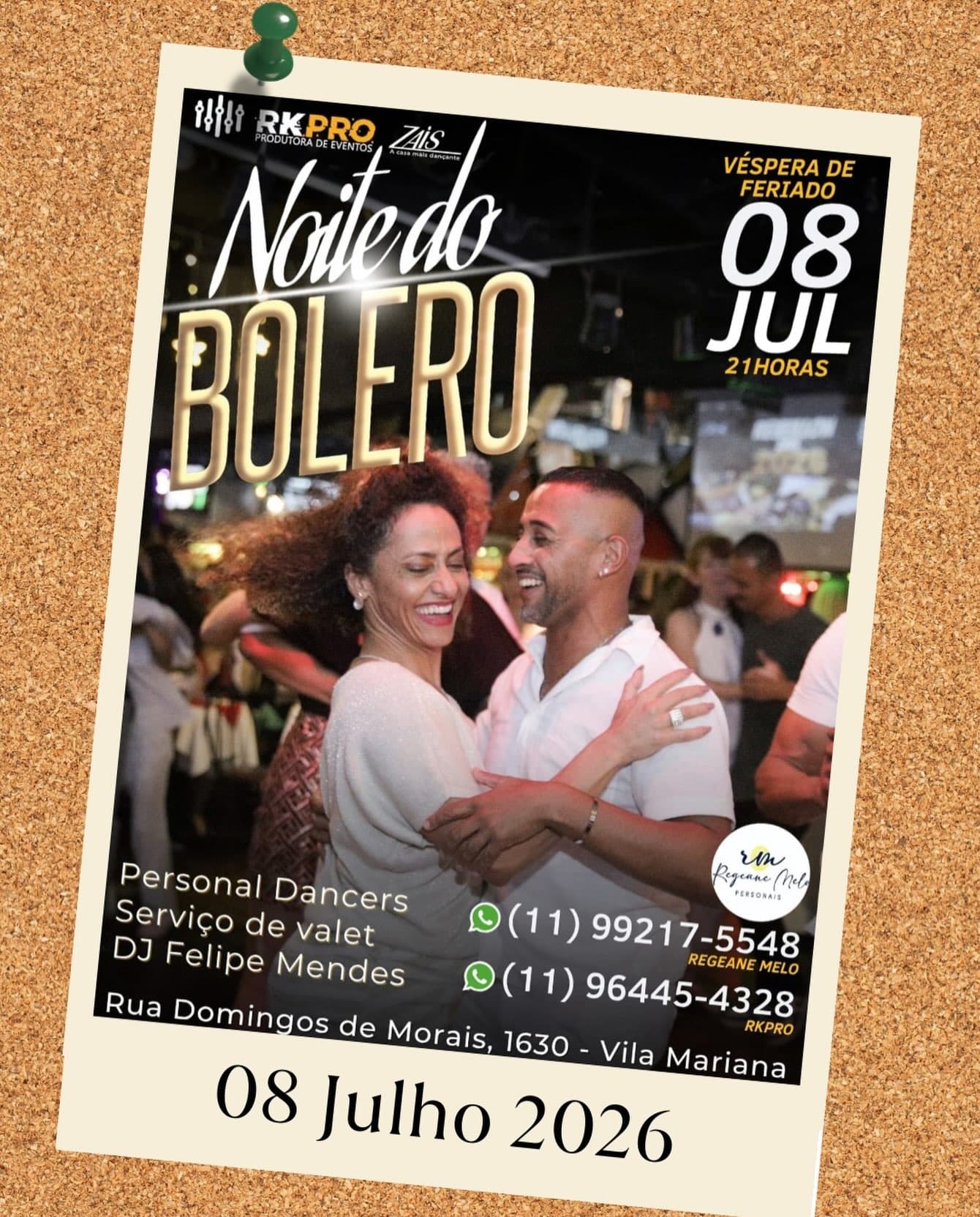 Flyer: Noite do Bolero