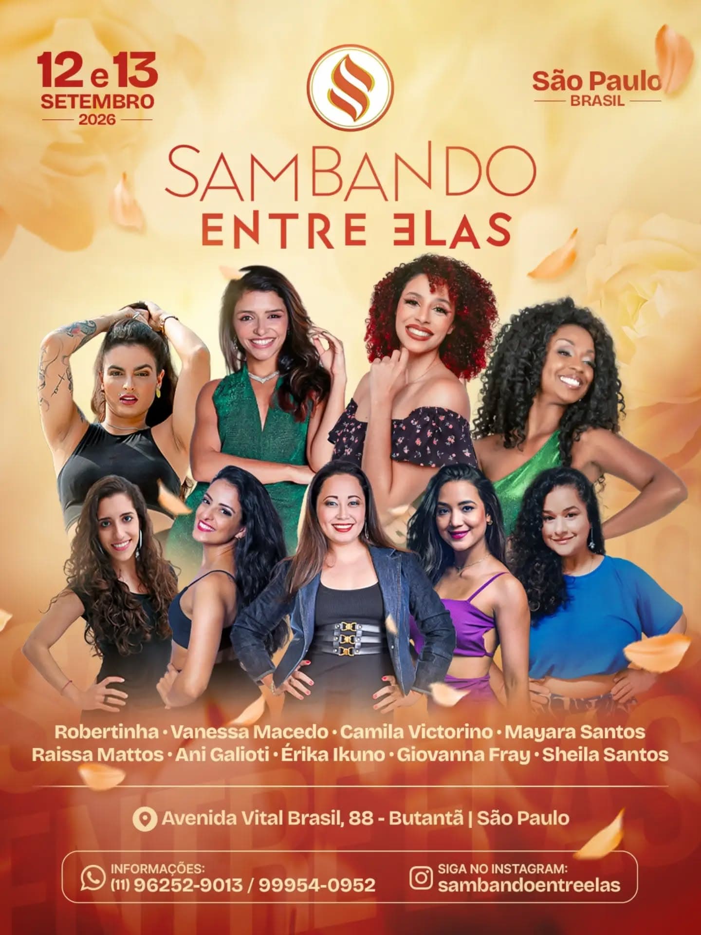 Flyer: Sambando Entre Elas 2026