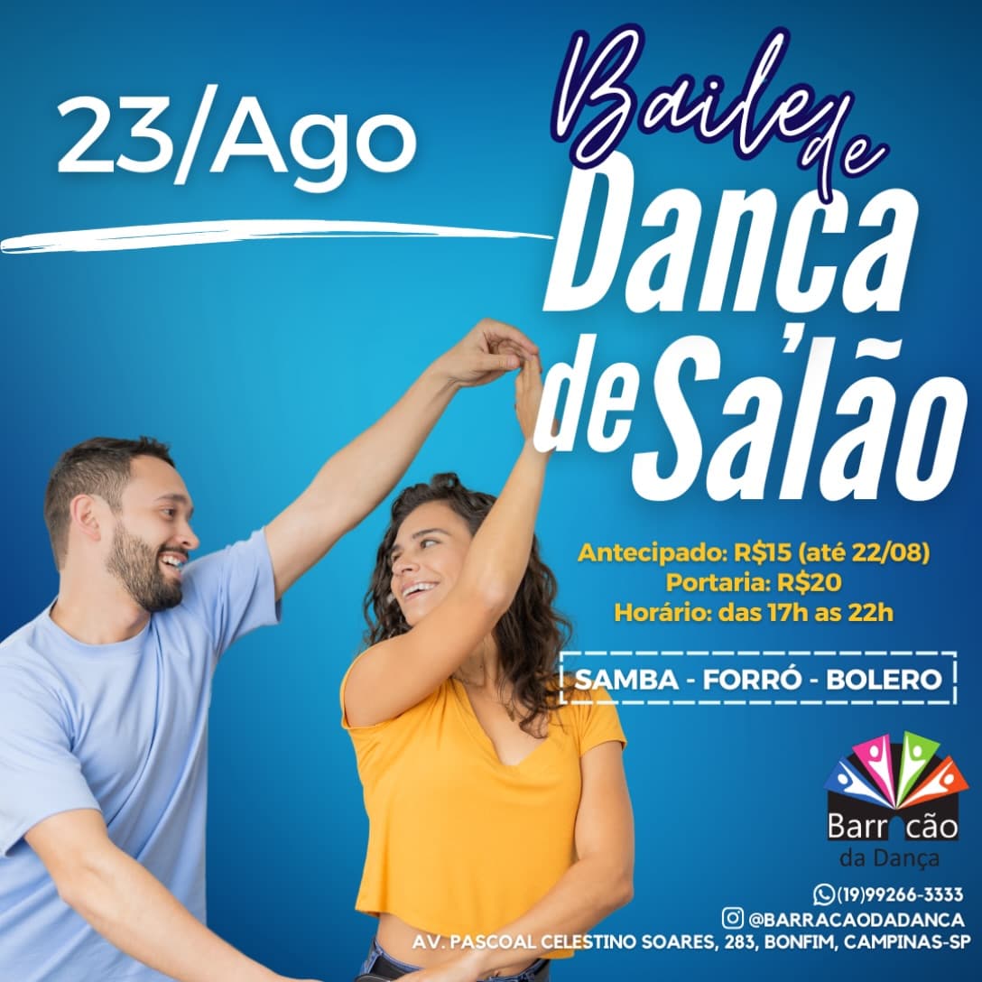 Flyer: Baile de Dança de Salão
