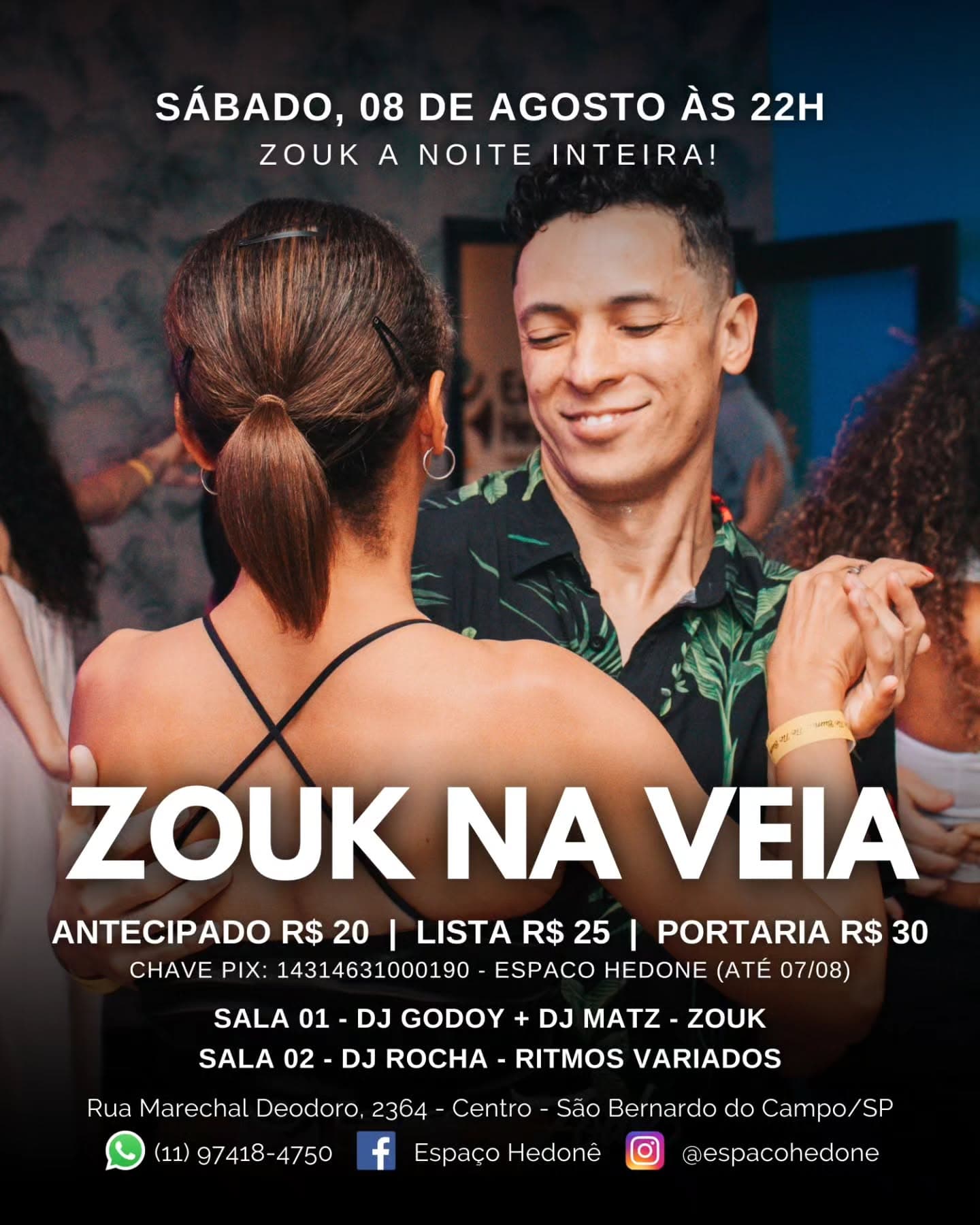 Flyer: Zouk na Veia