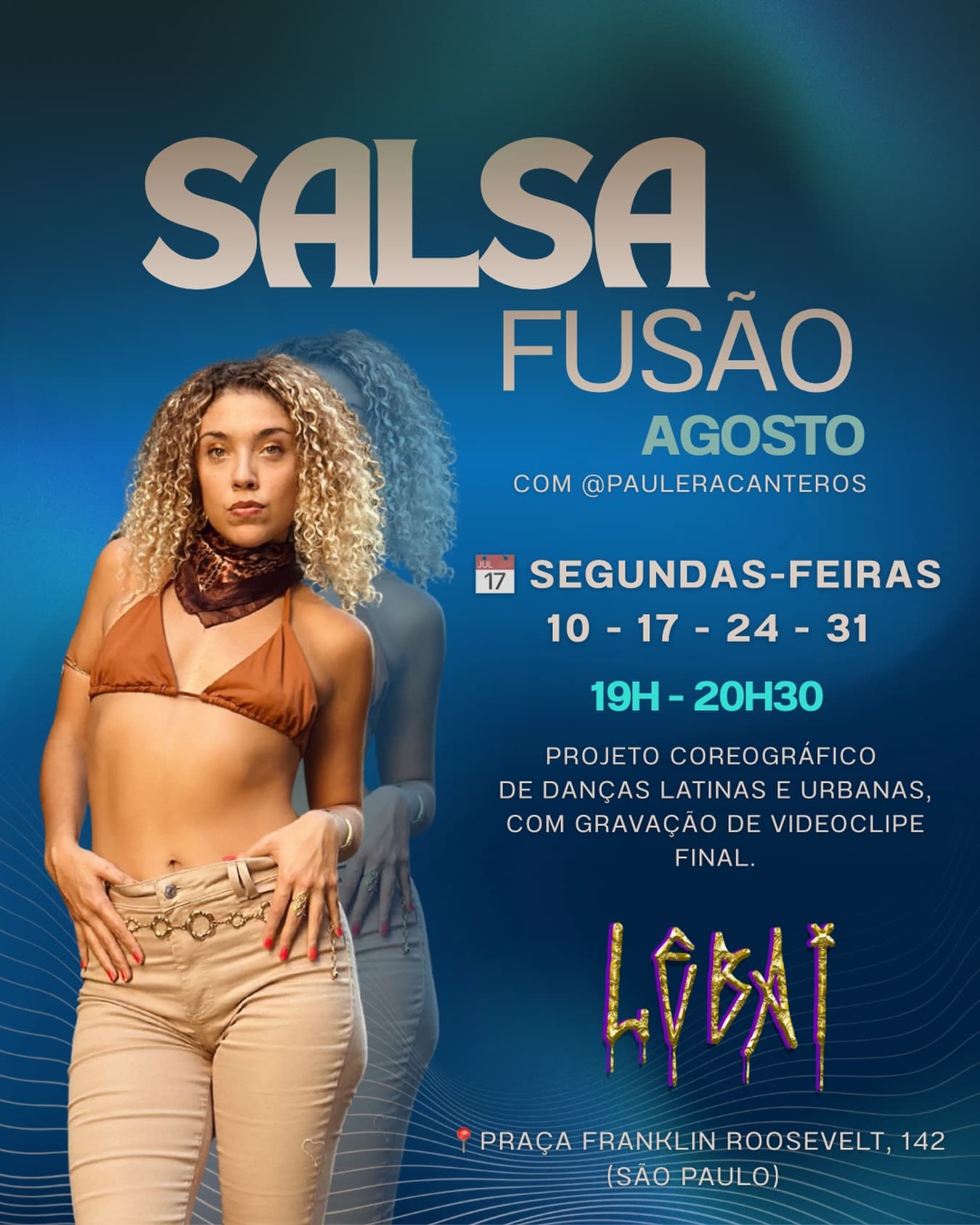 Flyer: Salsa Fusão - Agosto