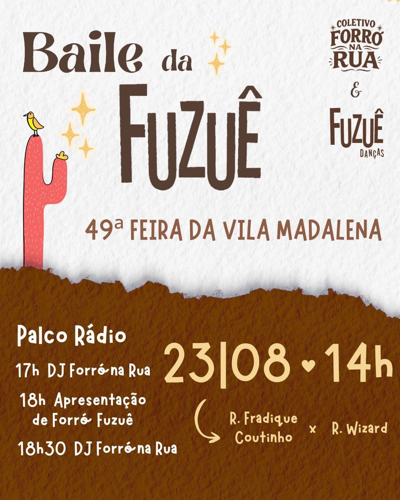Flyer: Baile da Fuzuê - 49ª Feira da Vila Madalena