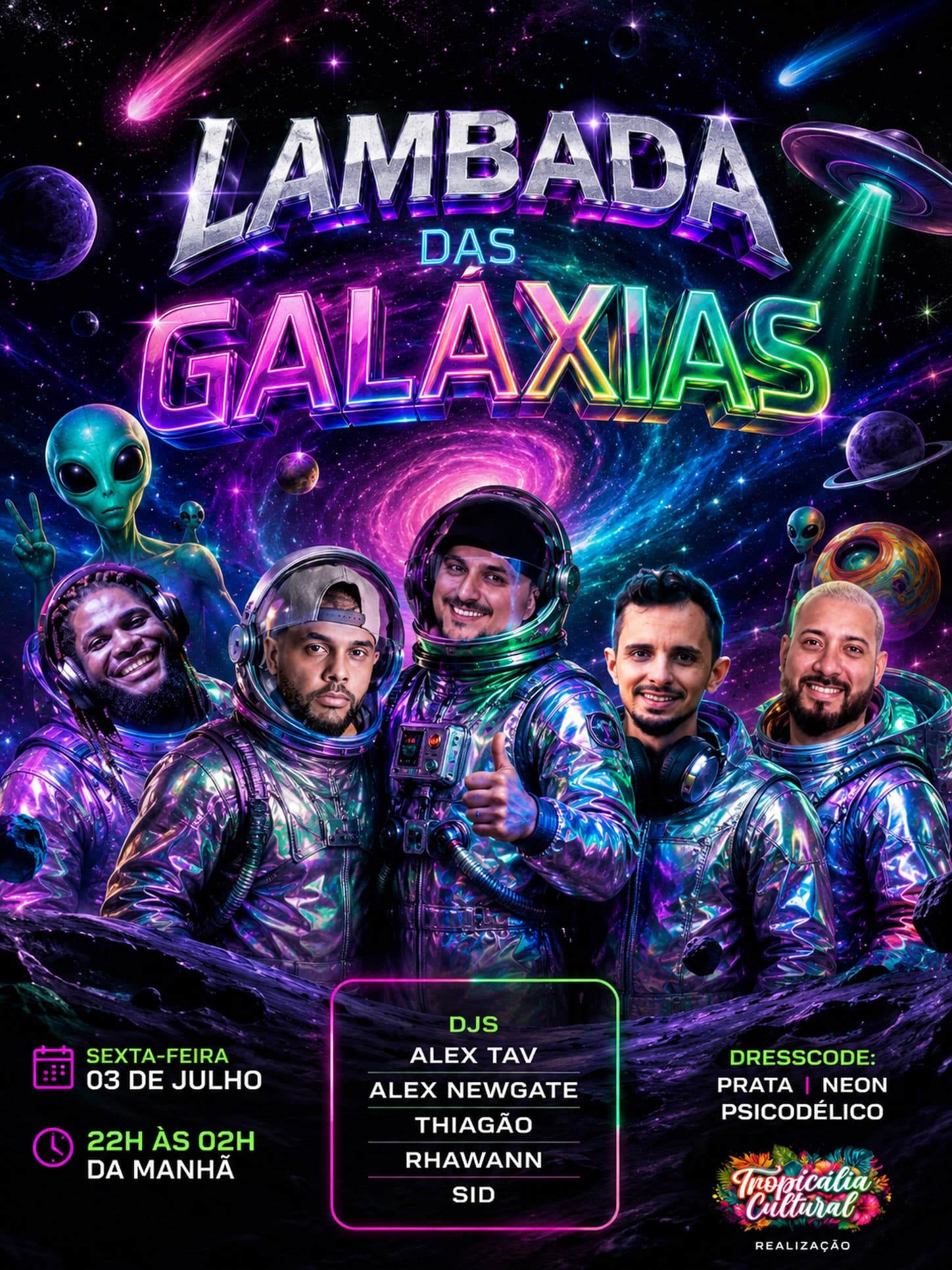 Flyer: Lambada das Galáxias