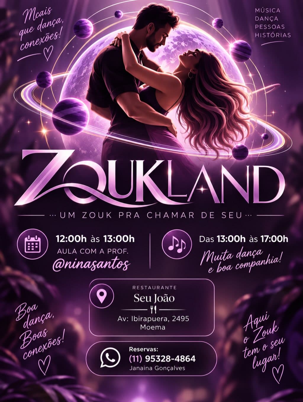 Flyer: ZOUKLAND — Um Zouk pra chamar de seu