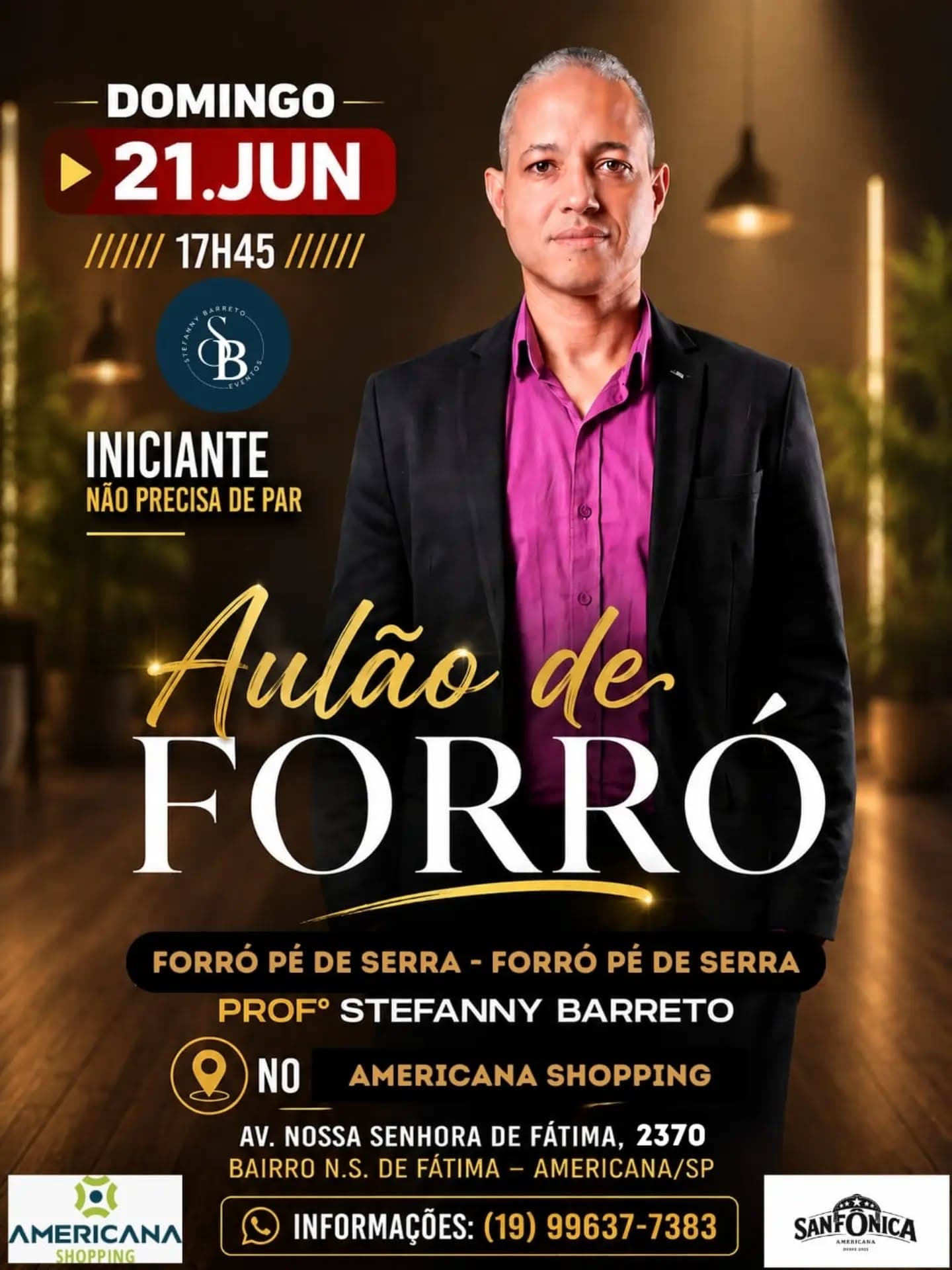 Flyer: Aulão de Forró com Stefanny Barreto