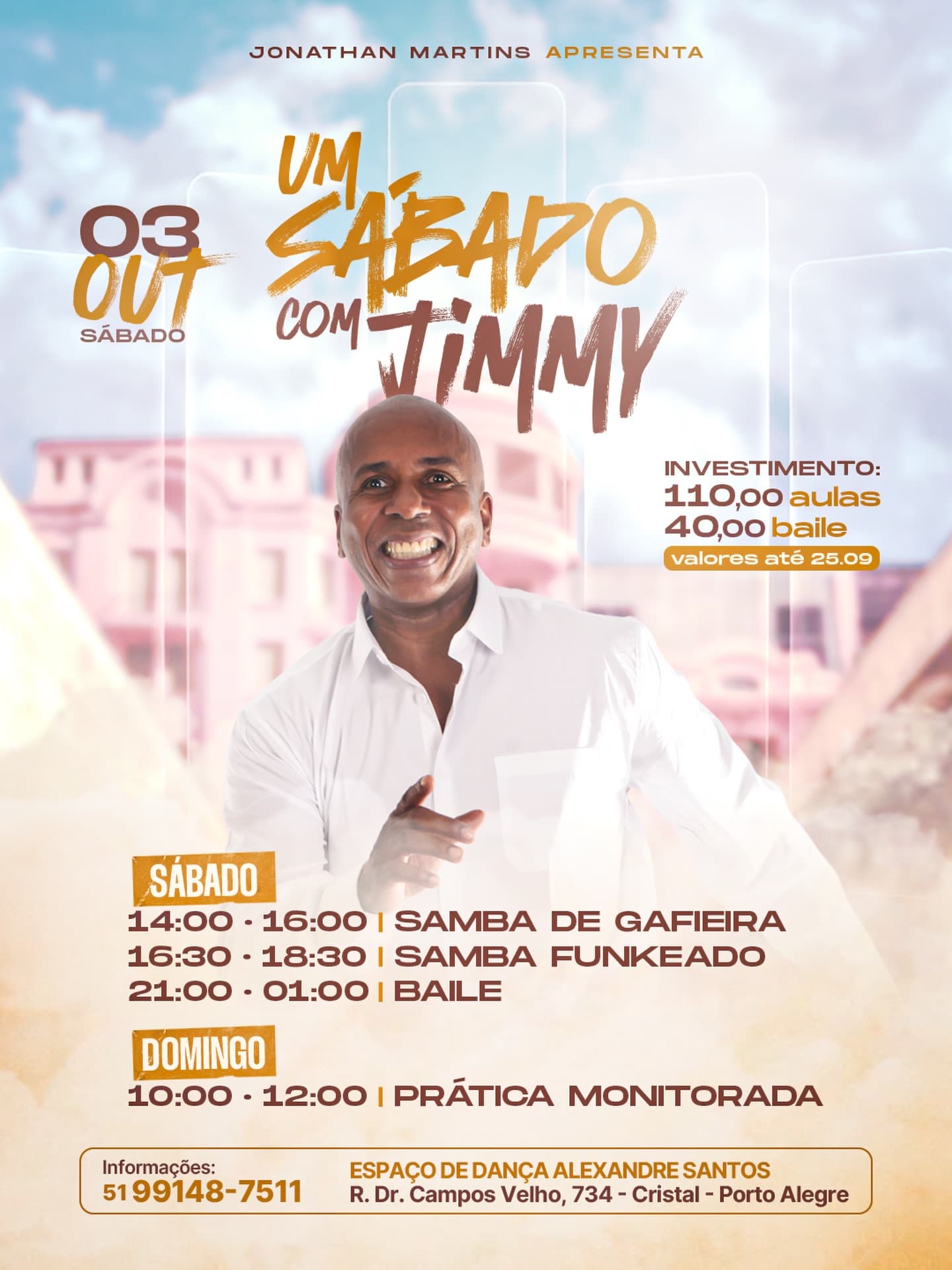 Flyer: Um Sábado com Jimmy