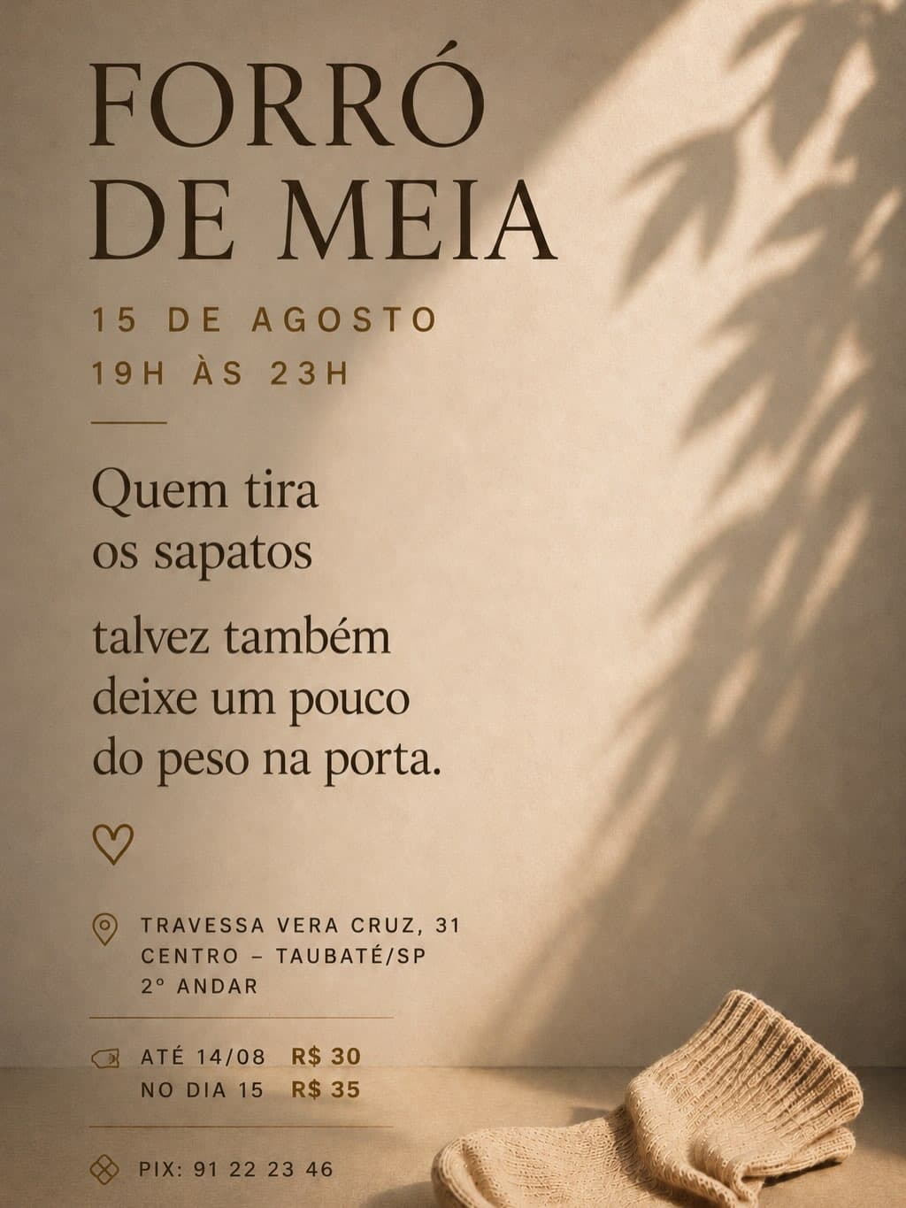 Flyer: Forró de Meia