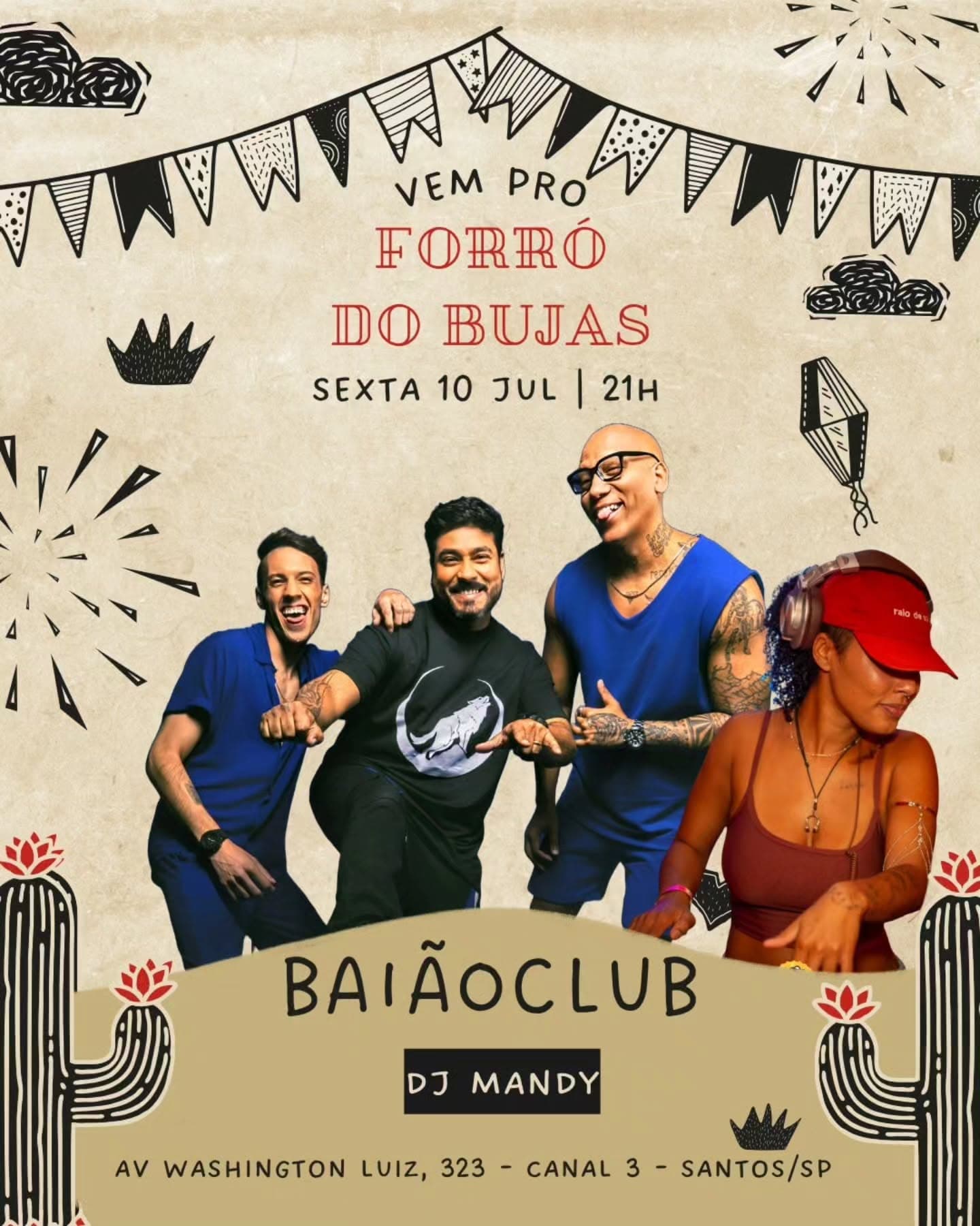 Flyer: Forró do Bujas com Baião Club e DJ Mandy
