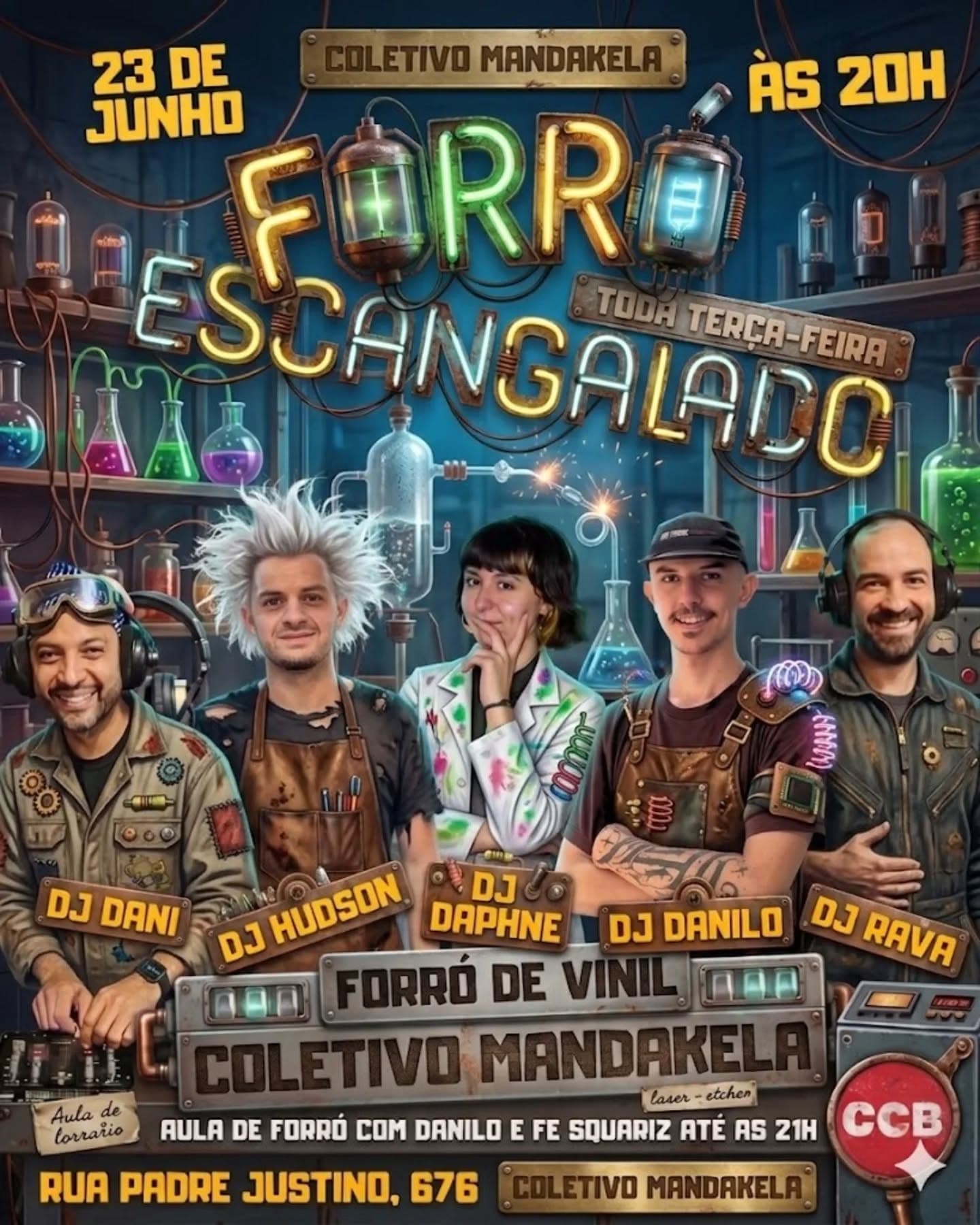 Flyer: Forró Escangalado - Laboratório Maluco