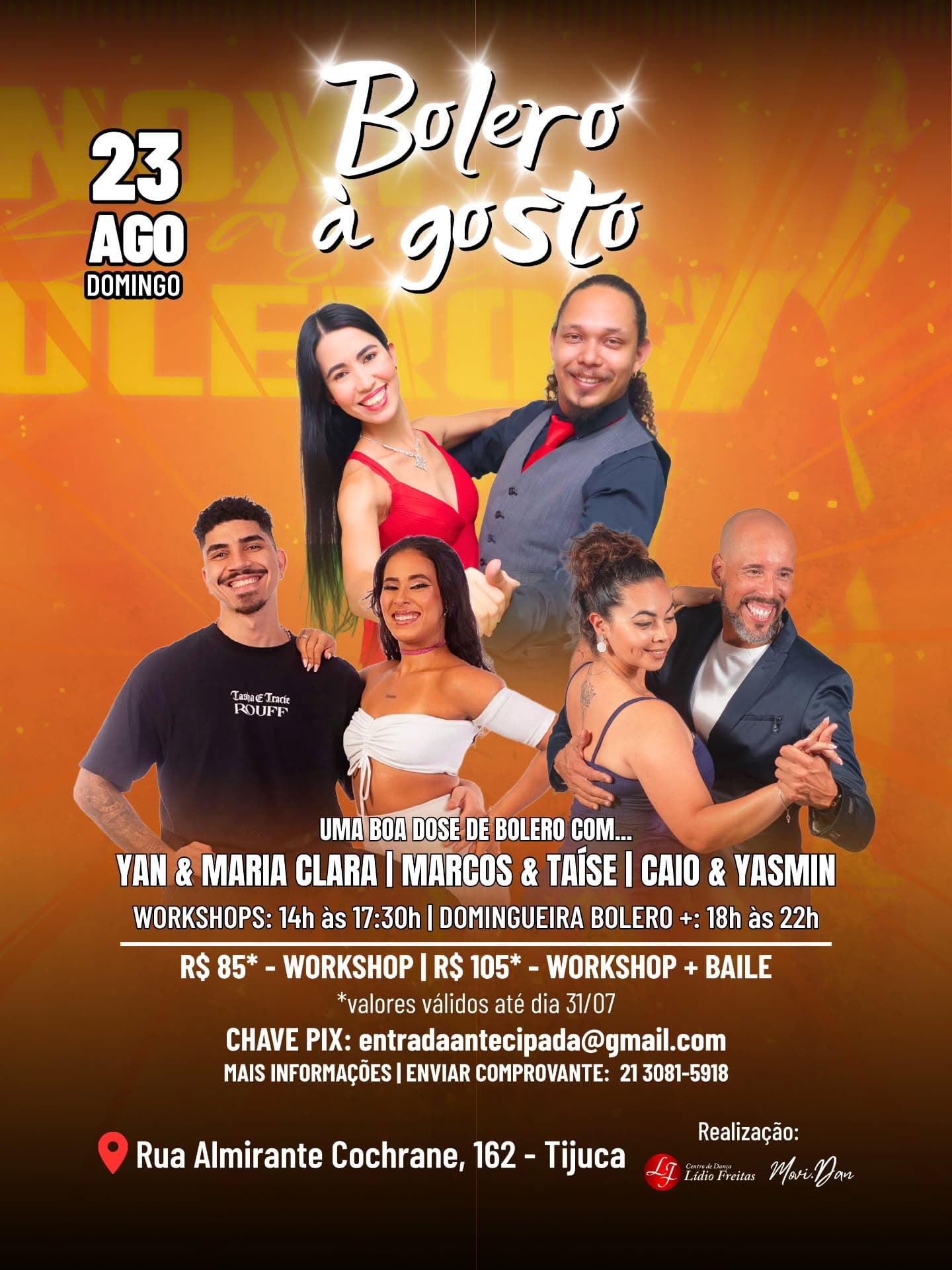 Flyer: Bolero à Gosto - Workshop e Domingueira