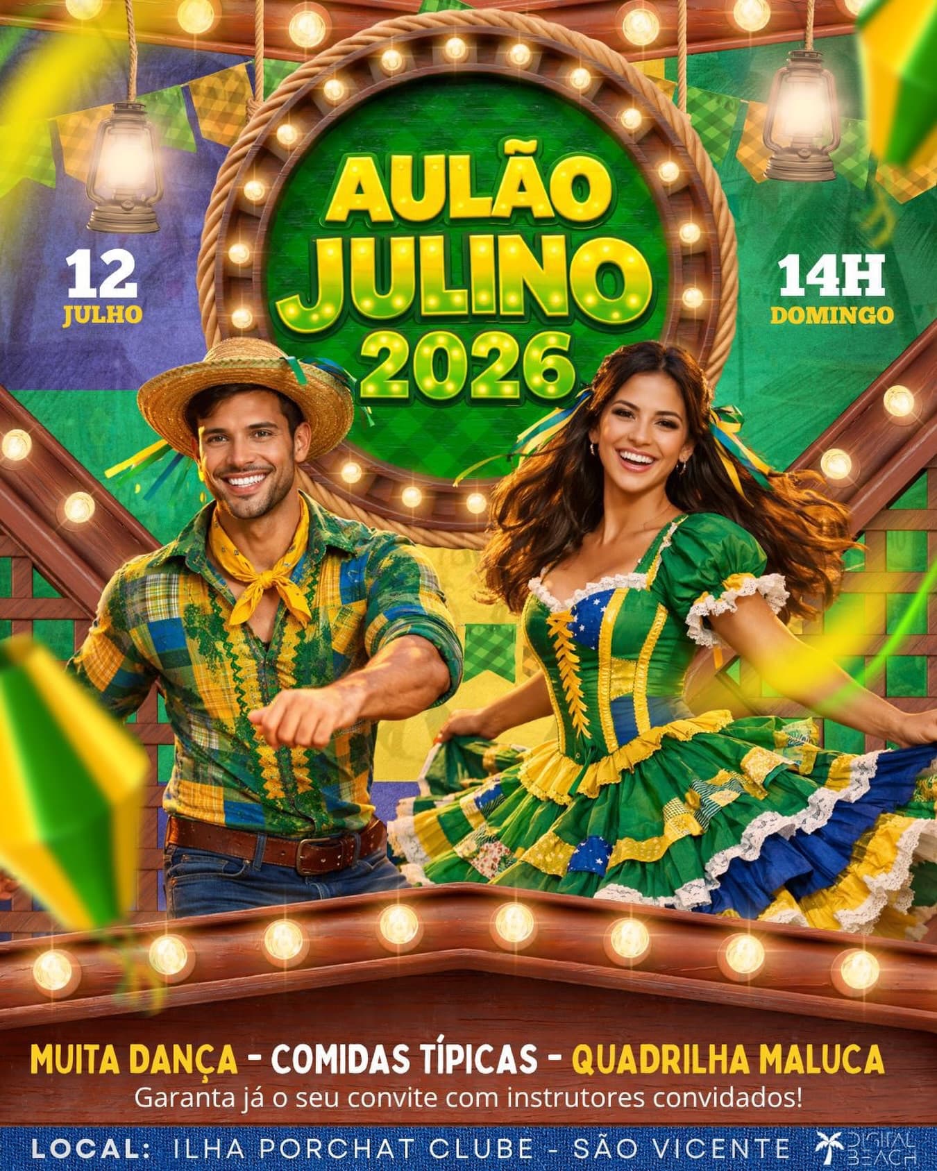 Flyer: Aulão Julino 2026