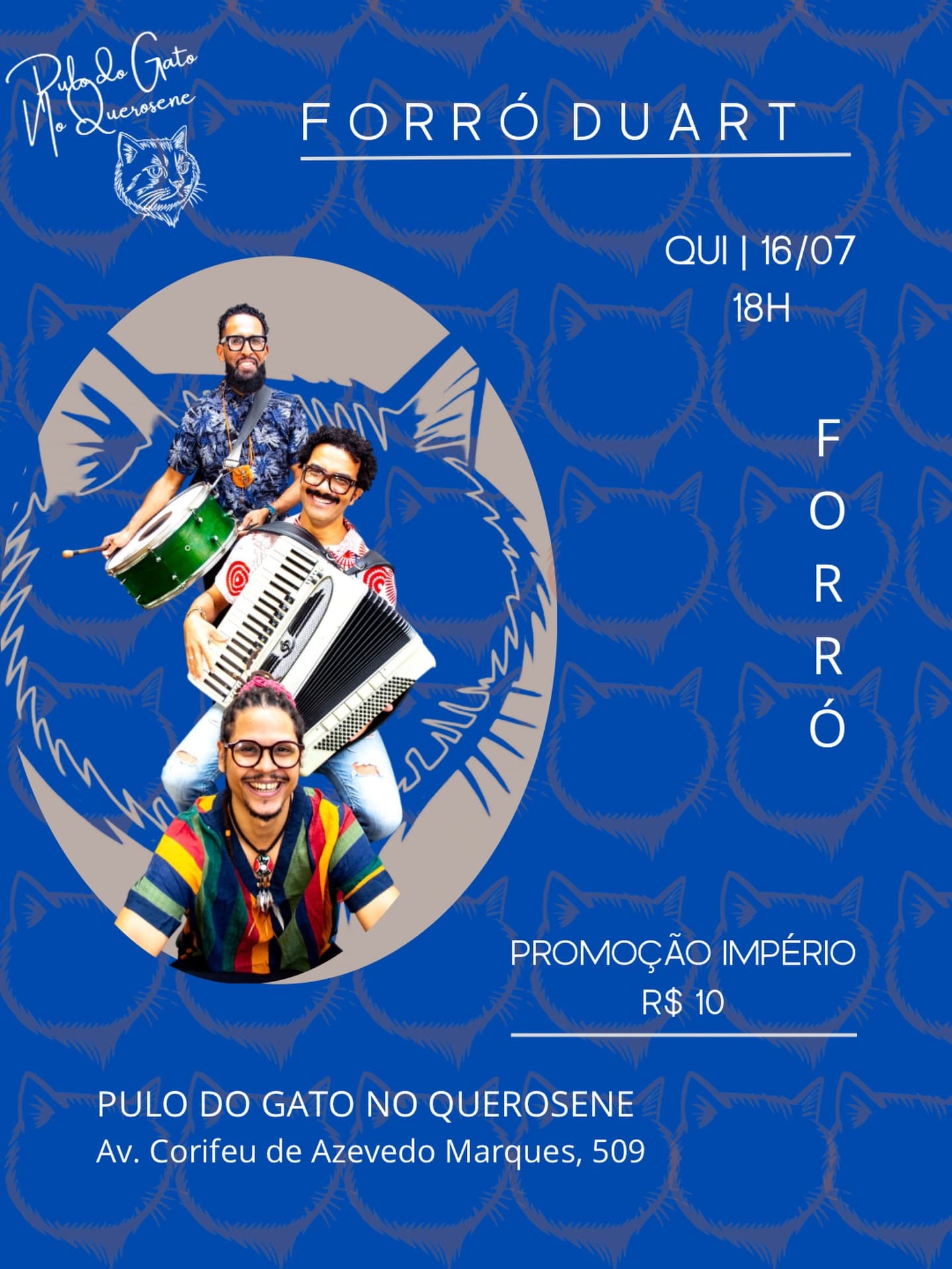 Flyer: Forró Duart no Pulo do Gato no Querosene