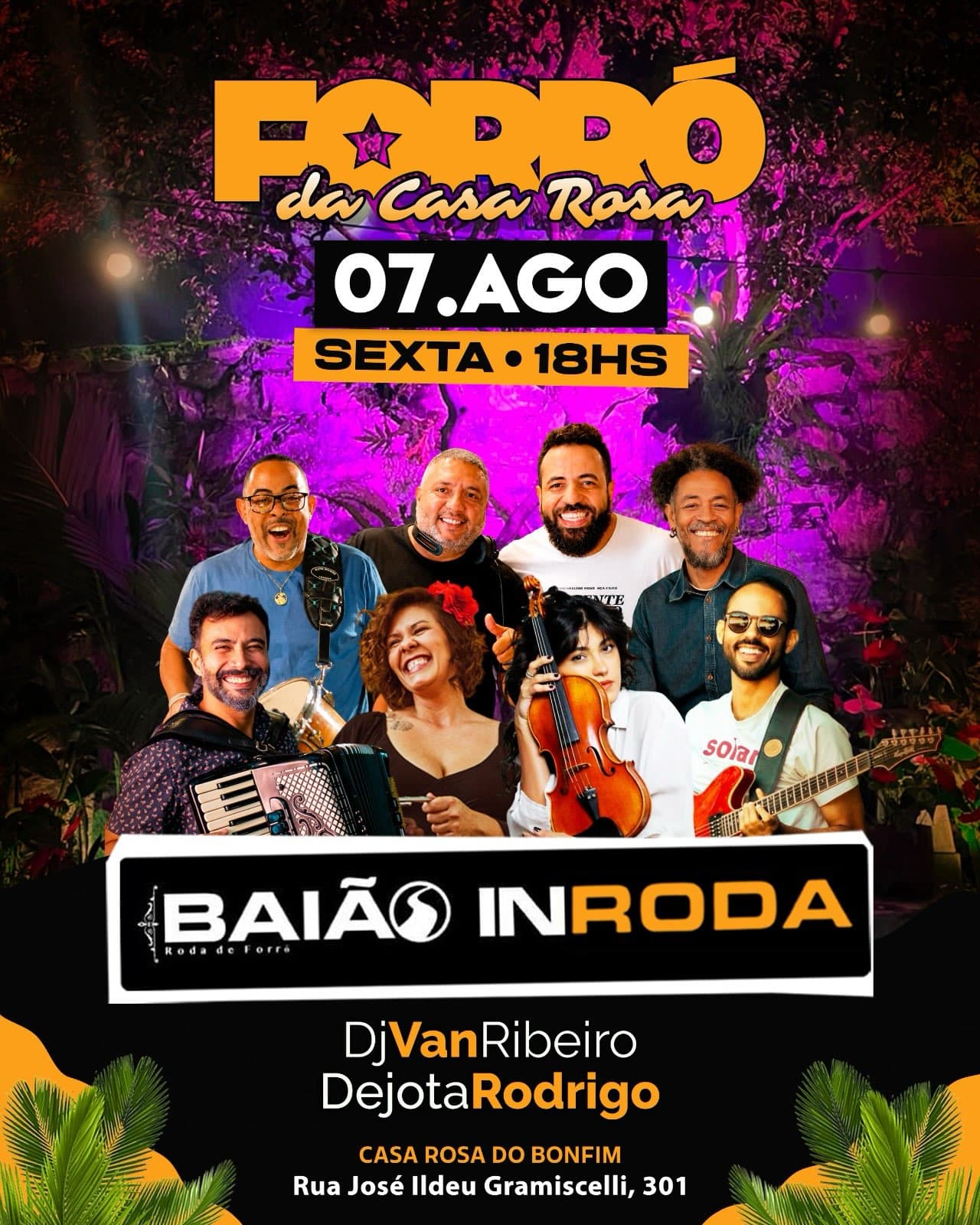Flyer: Forró da Casa Rosa