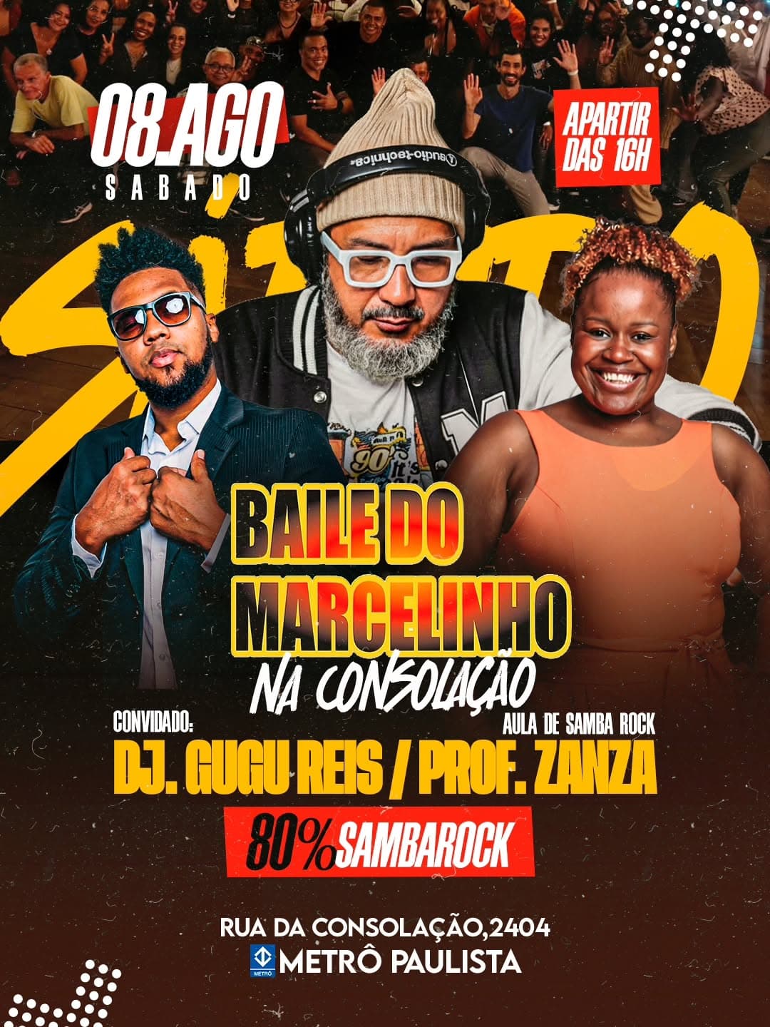 Flyer: Baile do Marcelinho na Consolação