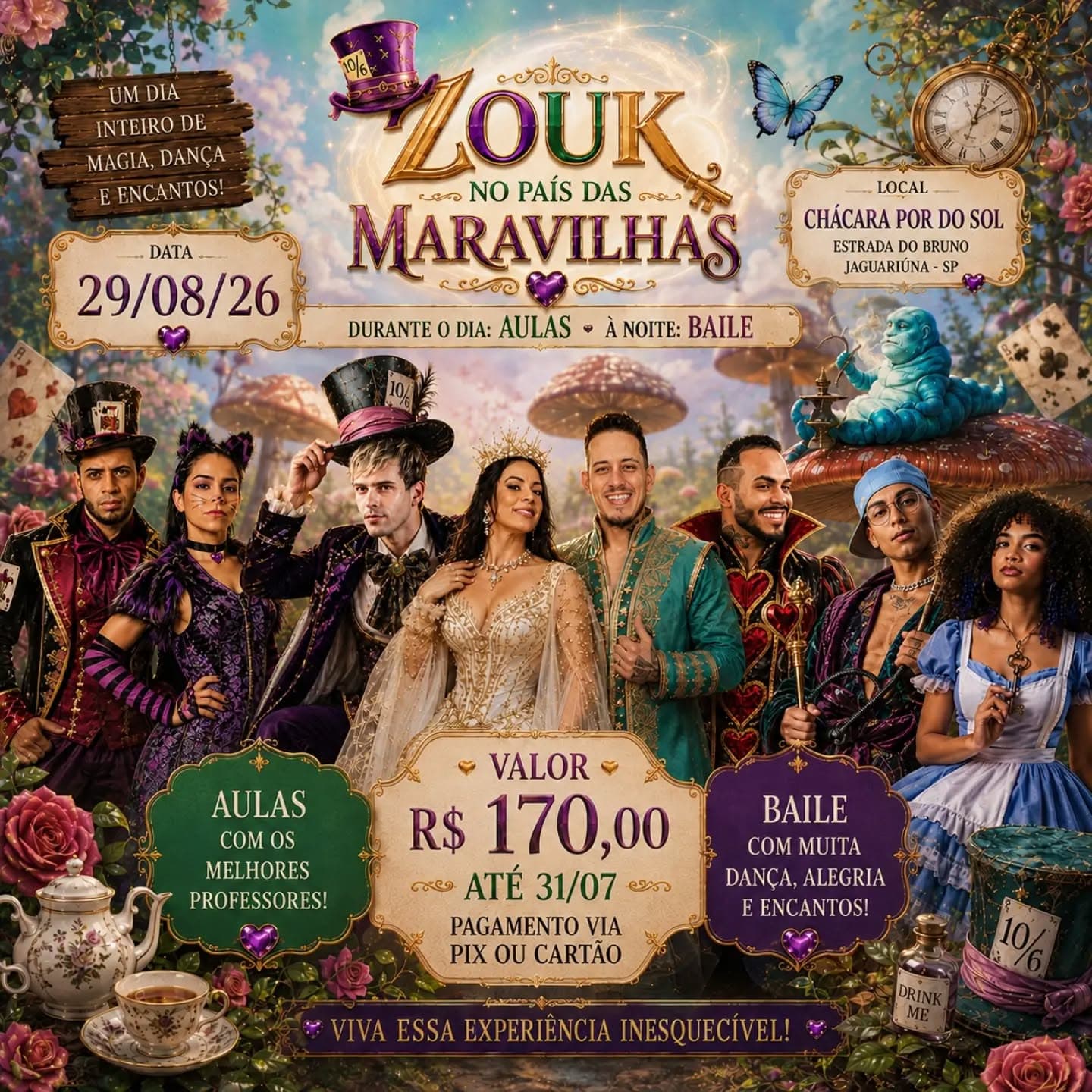 Flyer: Zouk no País das Maravilhas
