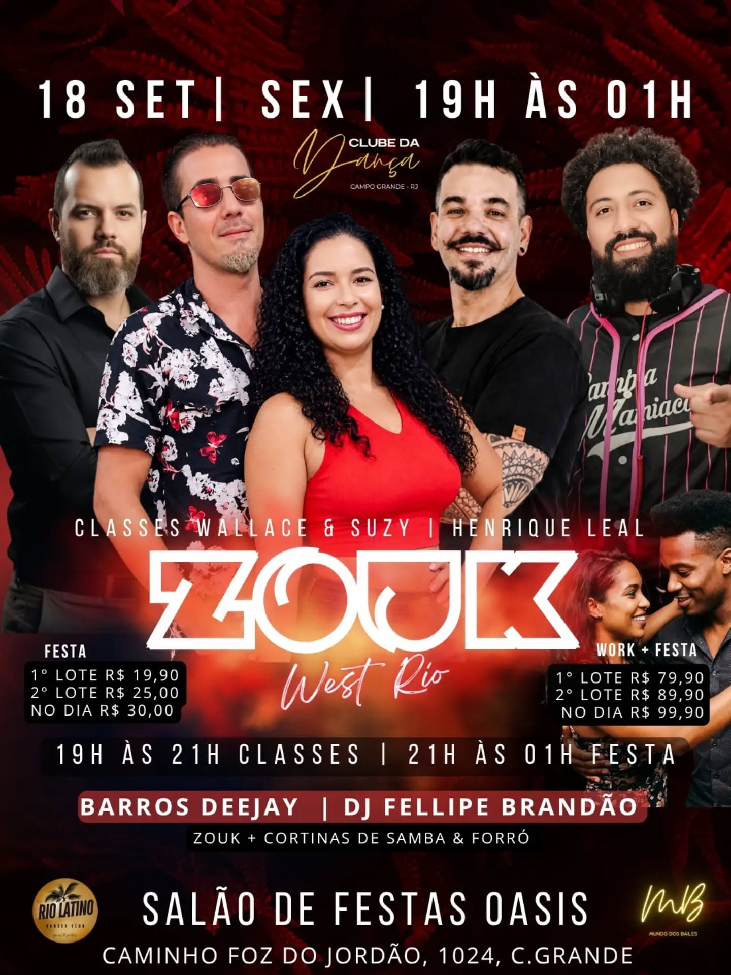 Flyer: Zouk West Rio - 1ª Edição