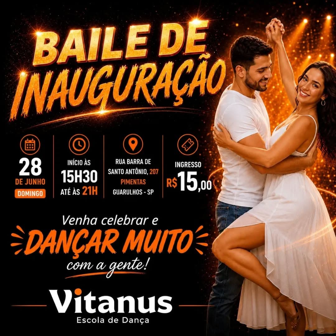 Flyer: Baile de Inauguração Vitanus