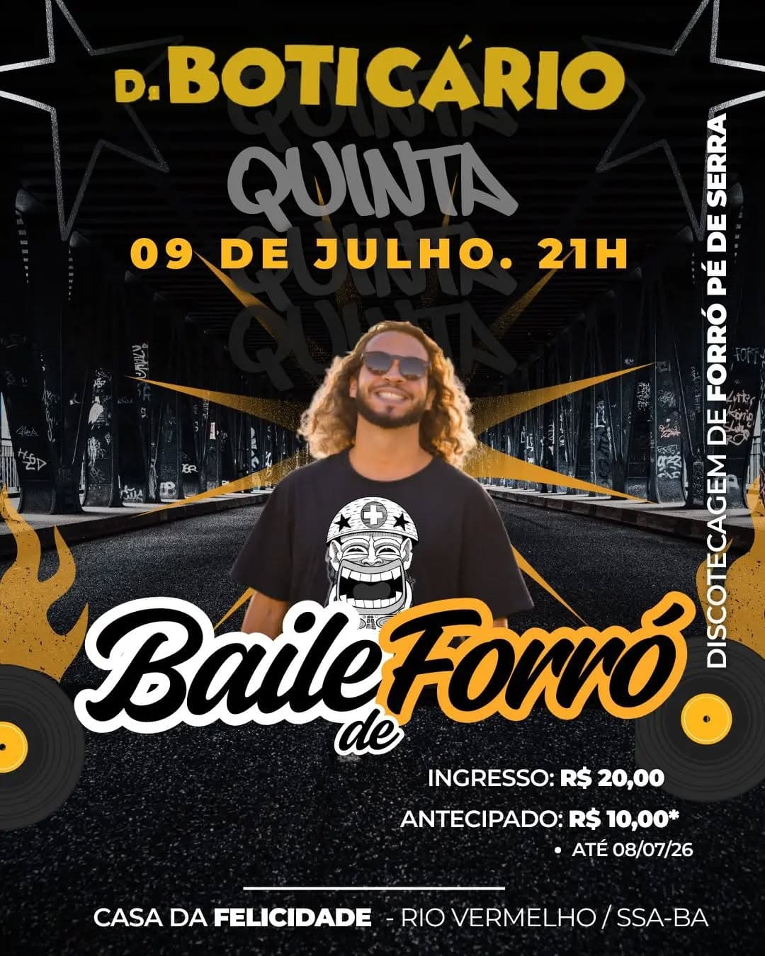 Flyer: Baile de Forró - D. Boticário