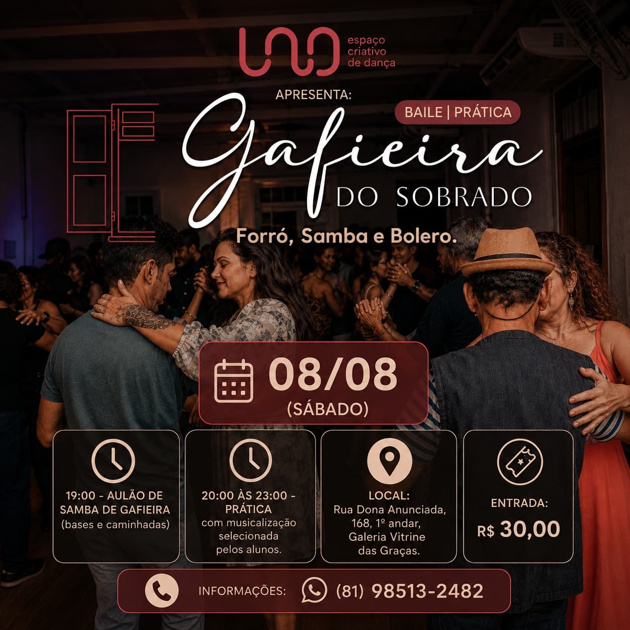 Flyer: Gafieira do Sobrado