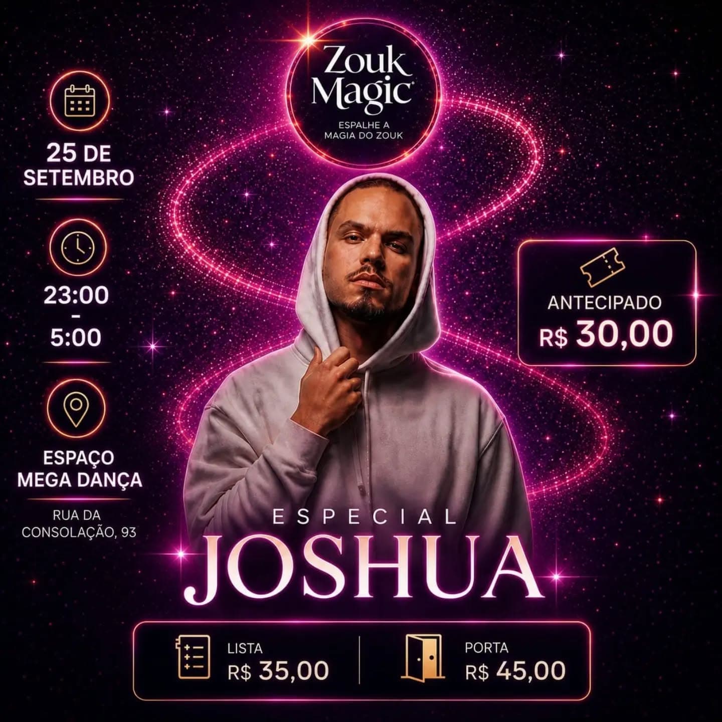 Flyer: Zouk Magic - Especial Joshua