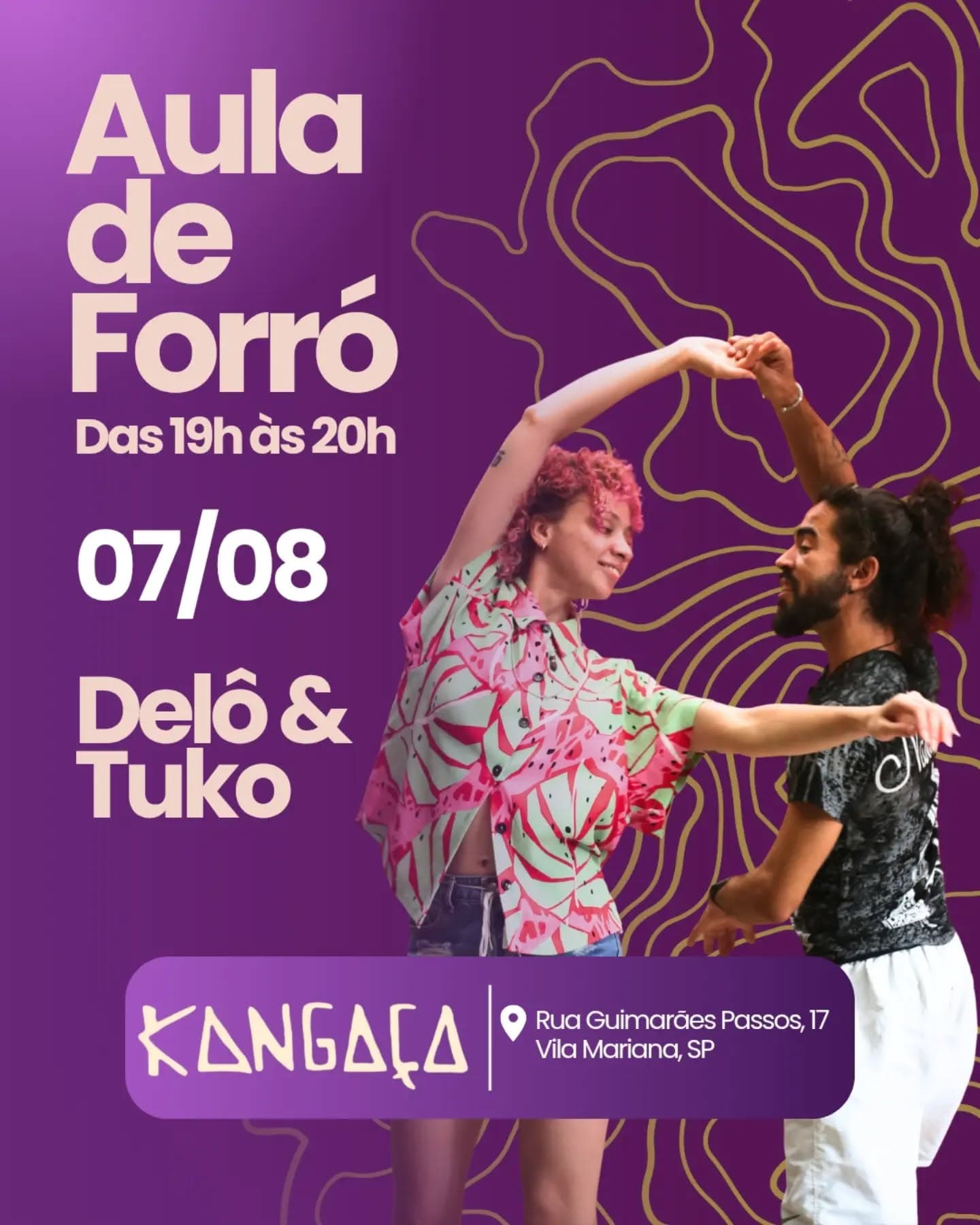 Flyer: Aula de Forró com Delô & Tuko