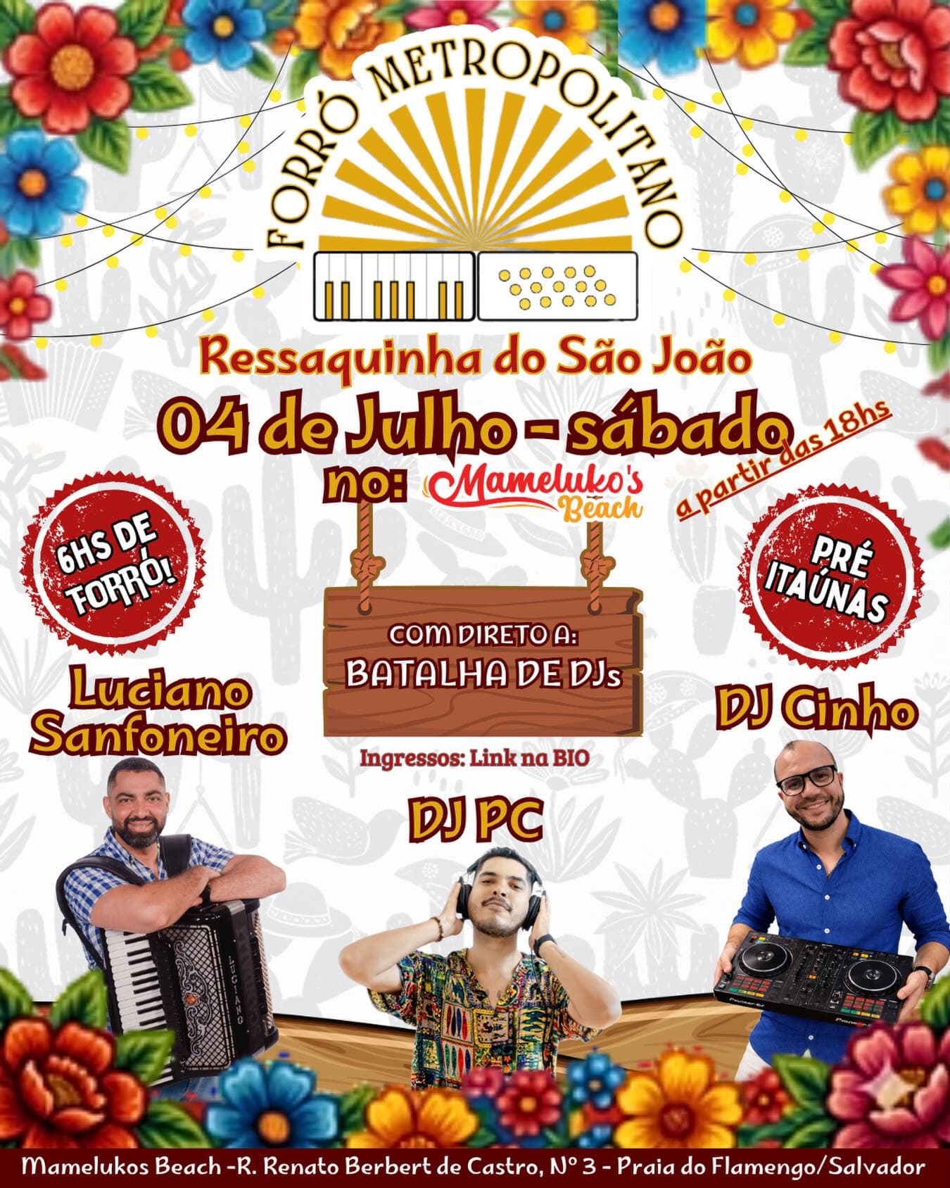 Flyer: Forró Metropolitano - Ressaquinha do São João