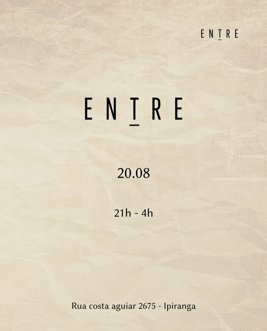 Flyer: ENTRE