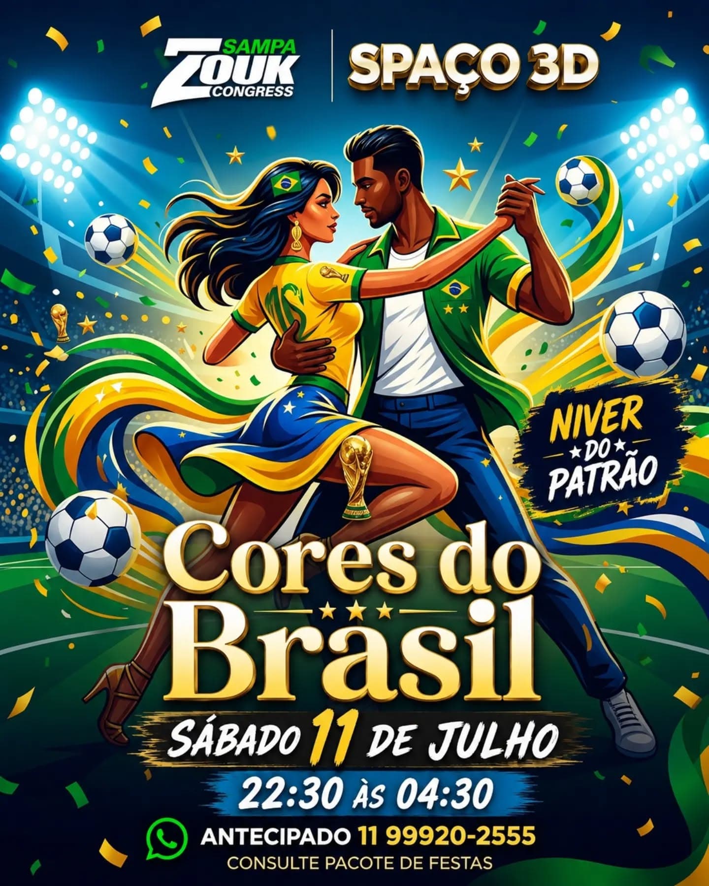 Flyer: Cores do Brasil - Sampa Zouk Congress