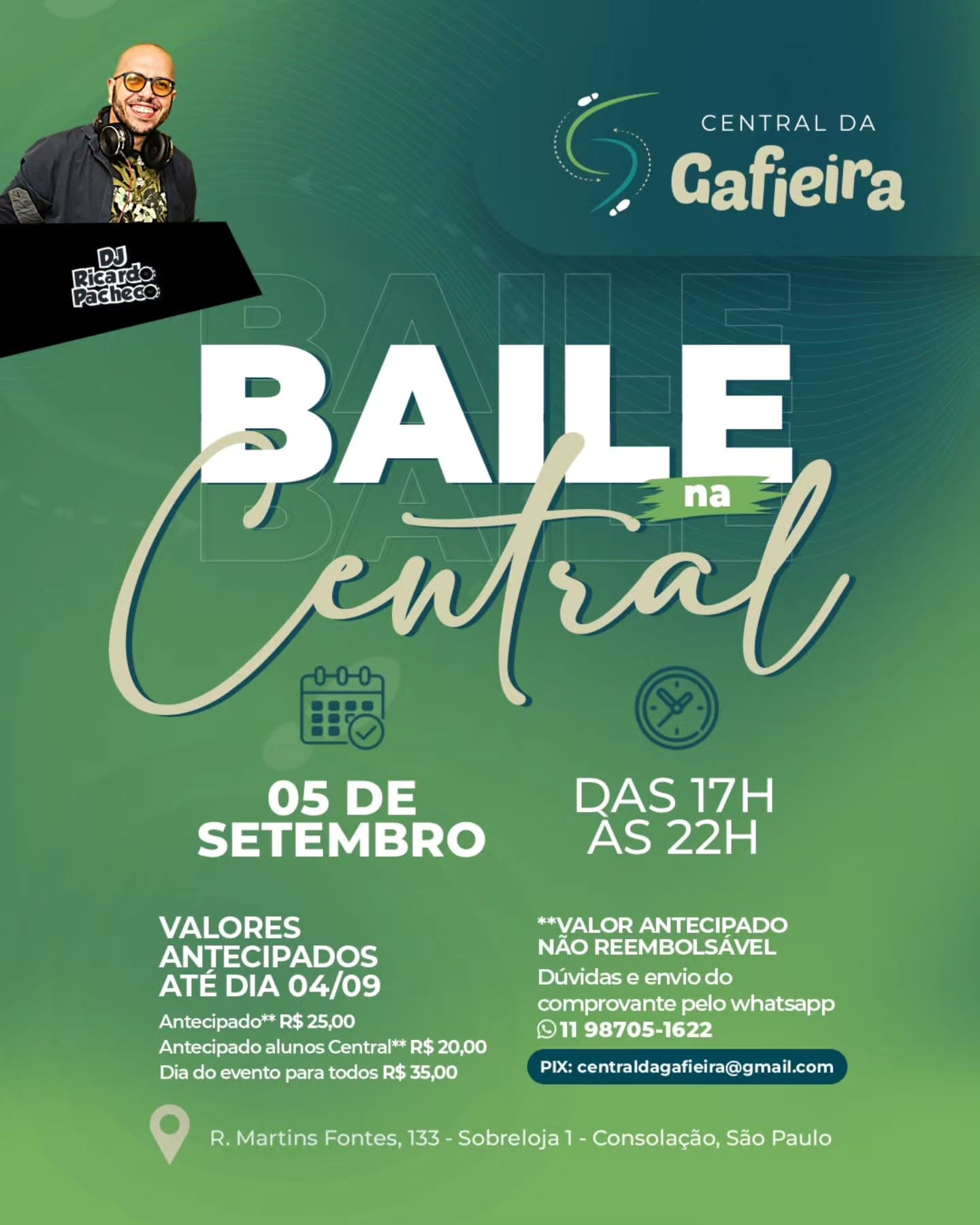 Flyer: Baile na Central